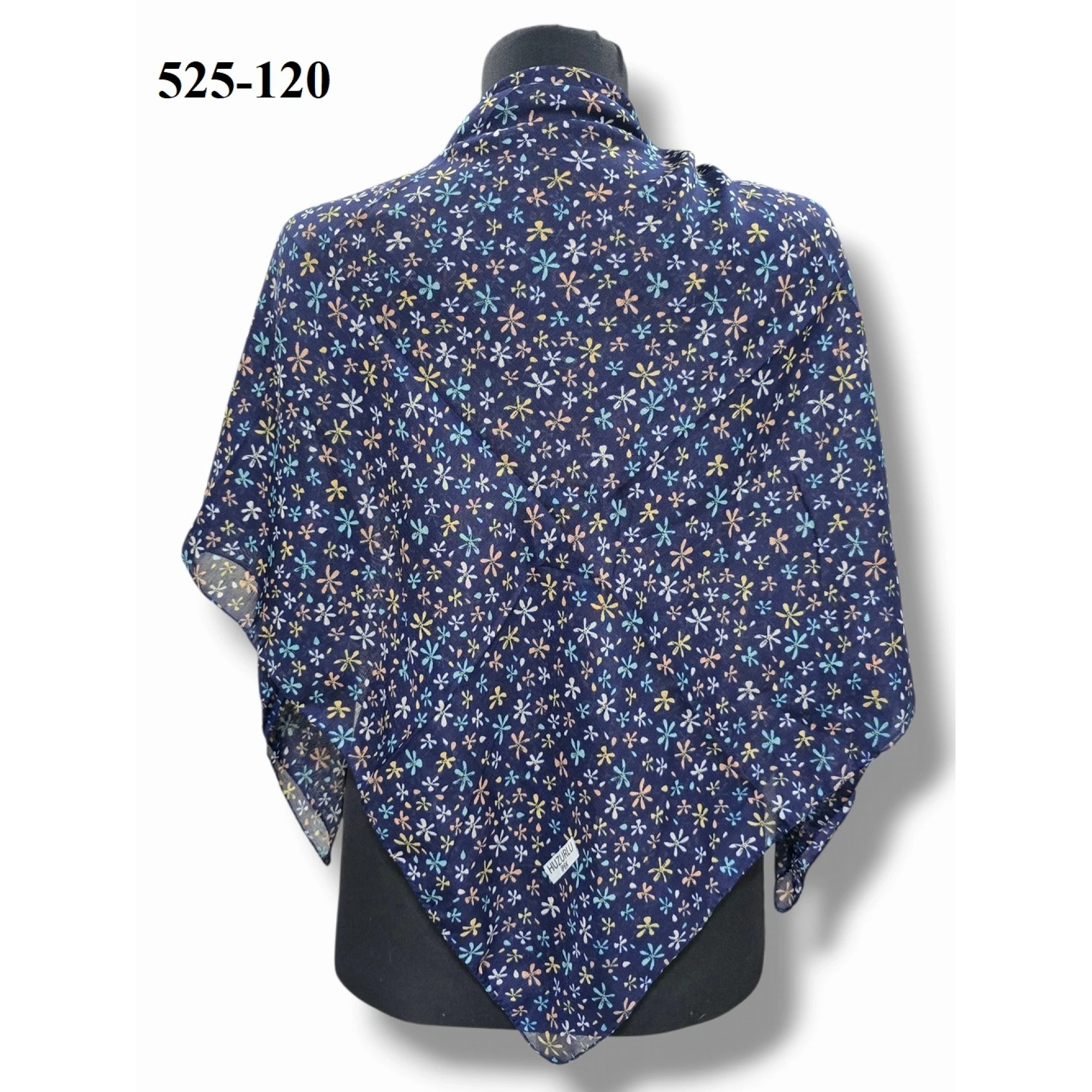 Huzurlu İpek Polyester Dikişli Yazma 525-120