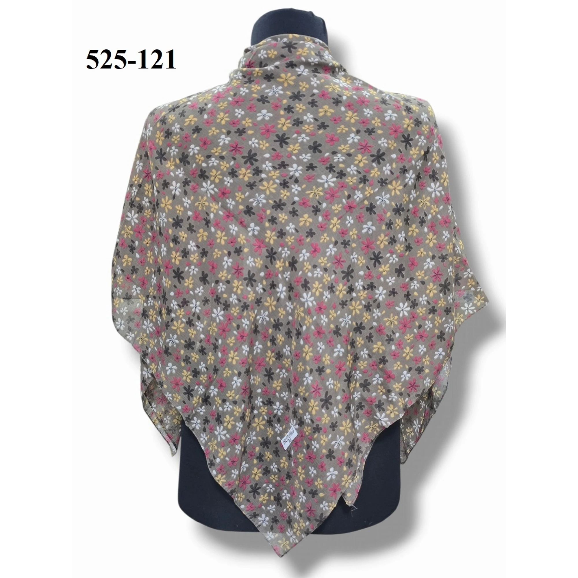 Huzurlu İpek Polyester Dikişli Yazma 525-121