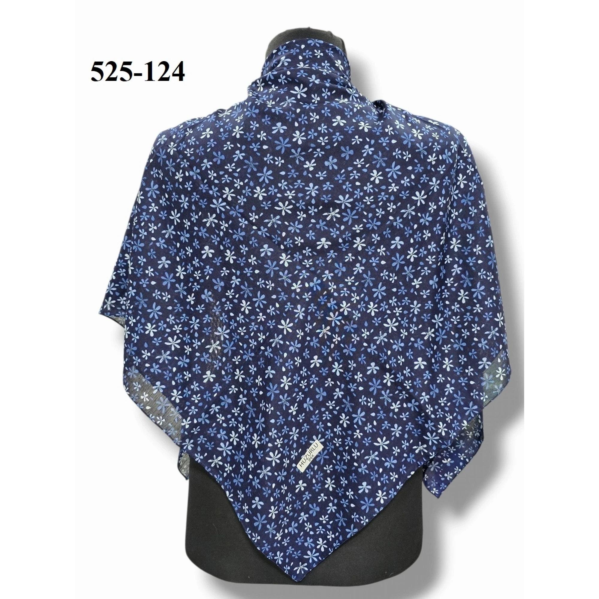 Huzurlu İpek Polyester Dikişli Yazma 525-124