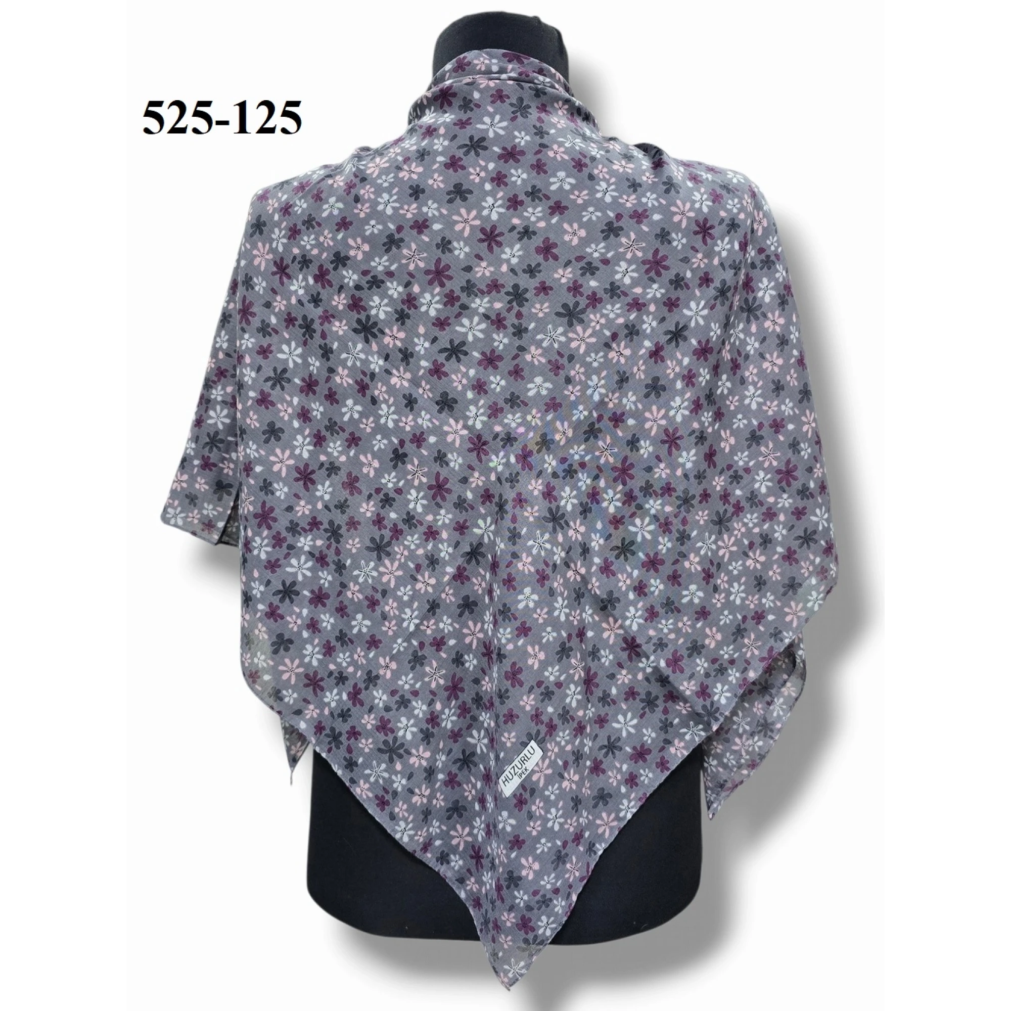 Huzurlu İpek Polyester Dikişli Yazma 525-125