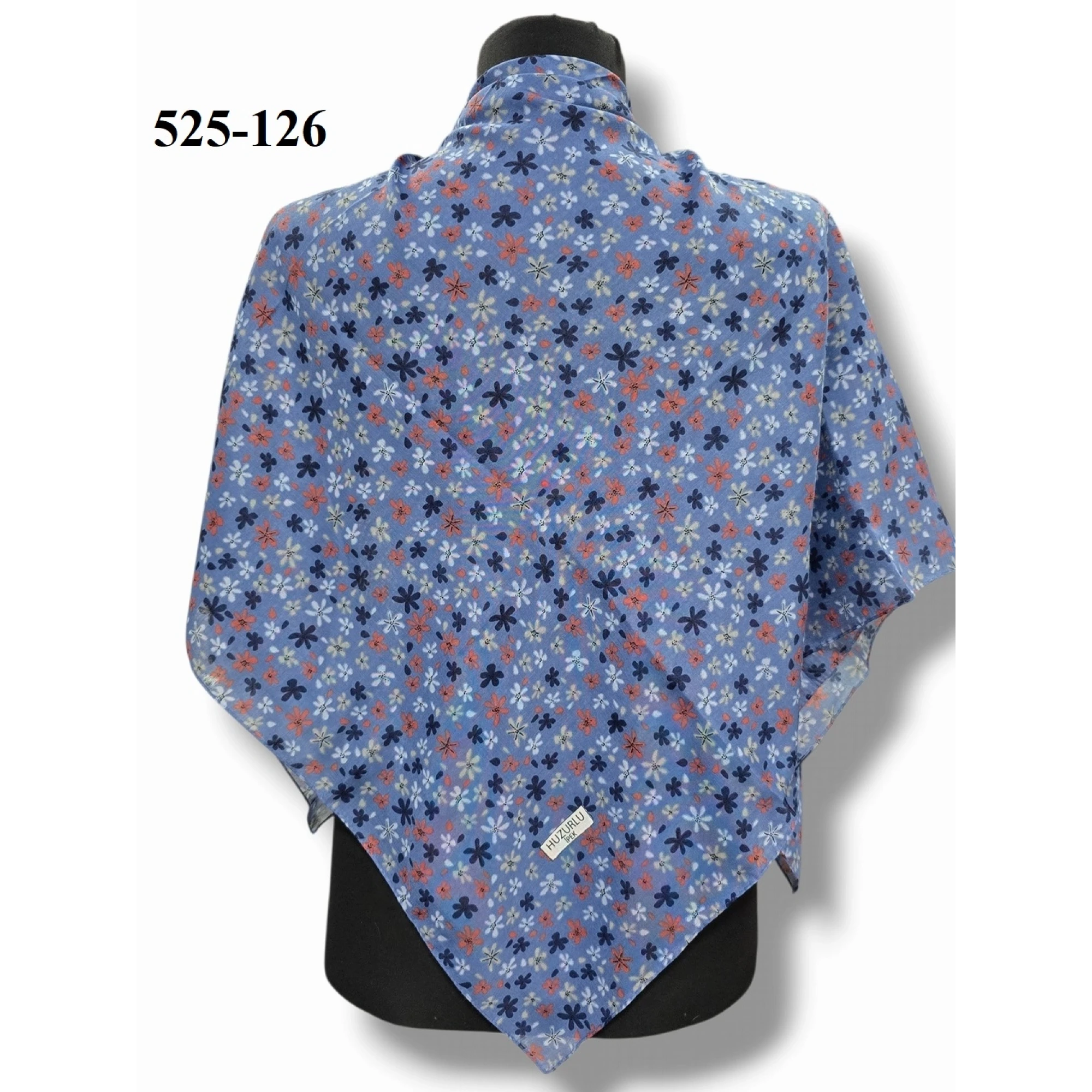 Huzurlu İpek Polyester Dikişli Yazma 525-126