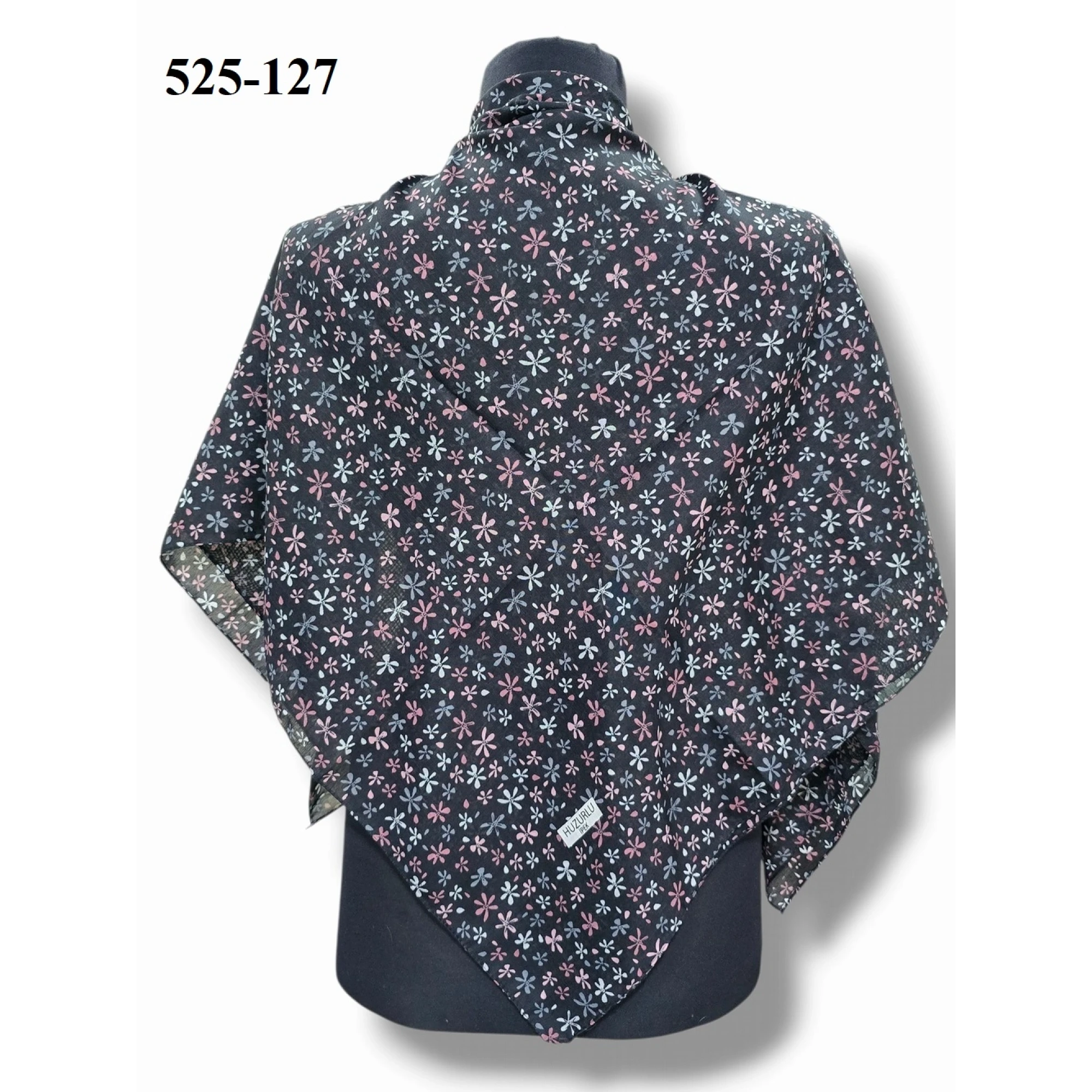 Huzurlu İpek Polyester Dikişli Yazma 525-127