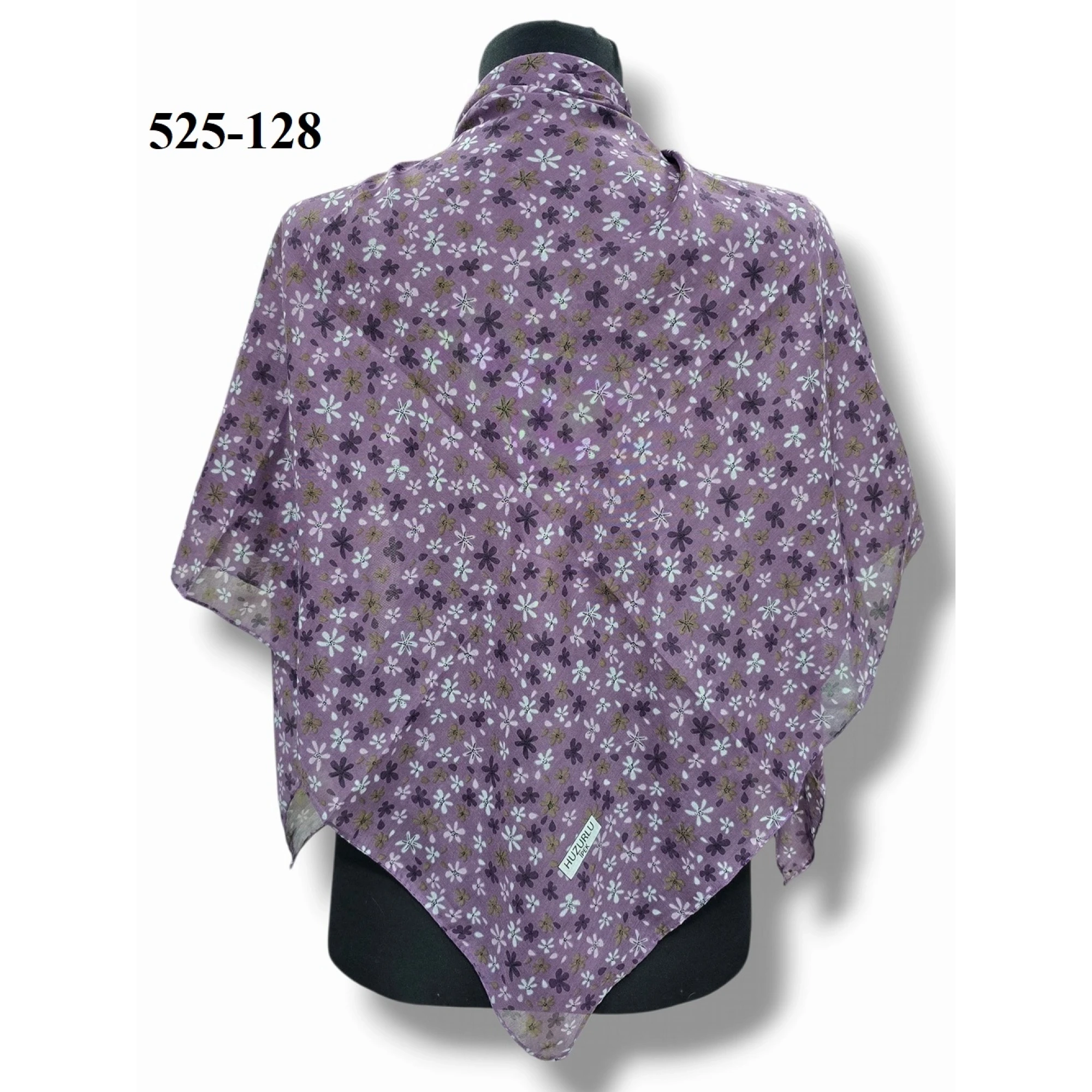 Huzurlu İpek Polyester Dikişli Yazma 525-128