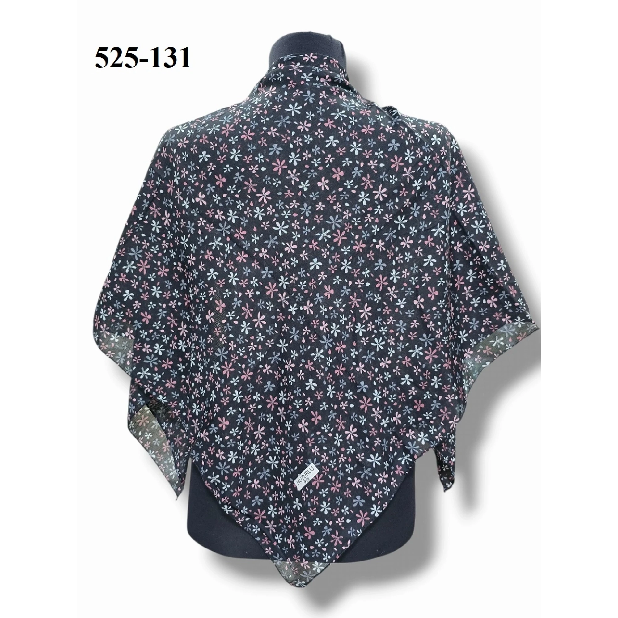 Huzurlu İpek Polyester Dikişli Yazma 525-131