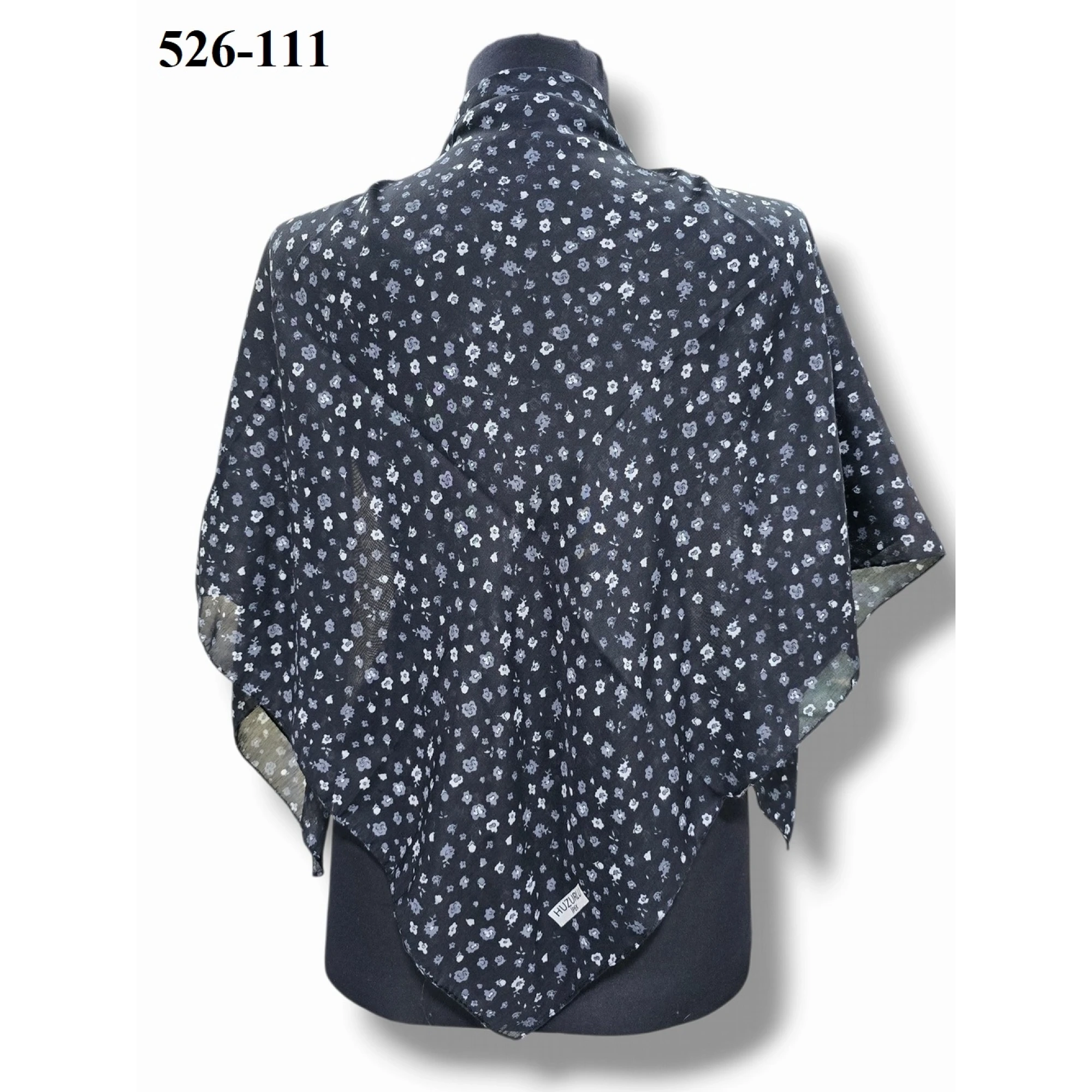 Huzurlu İpek Polyester Dikişli Yazma 526-111