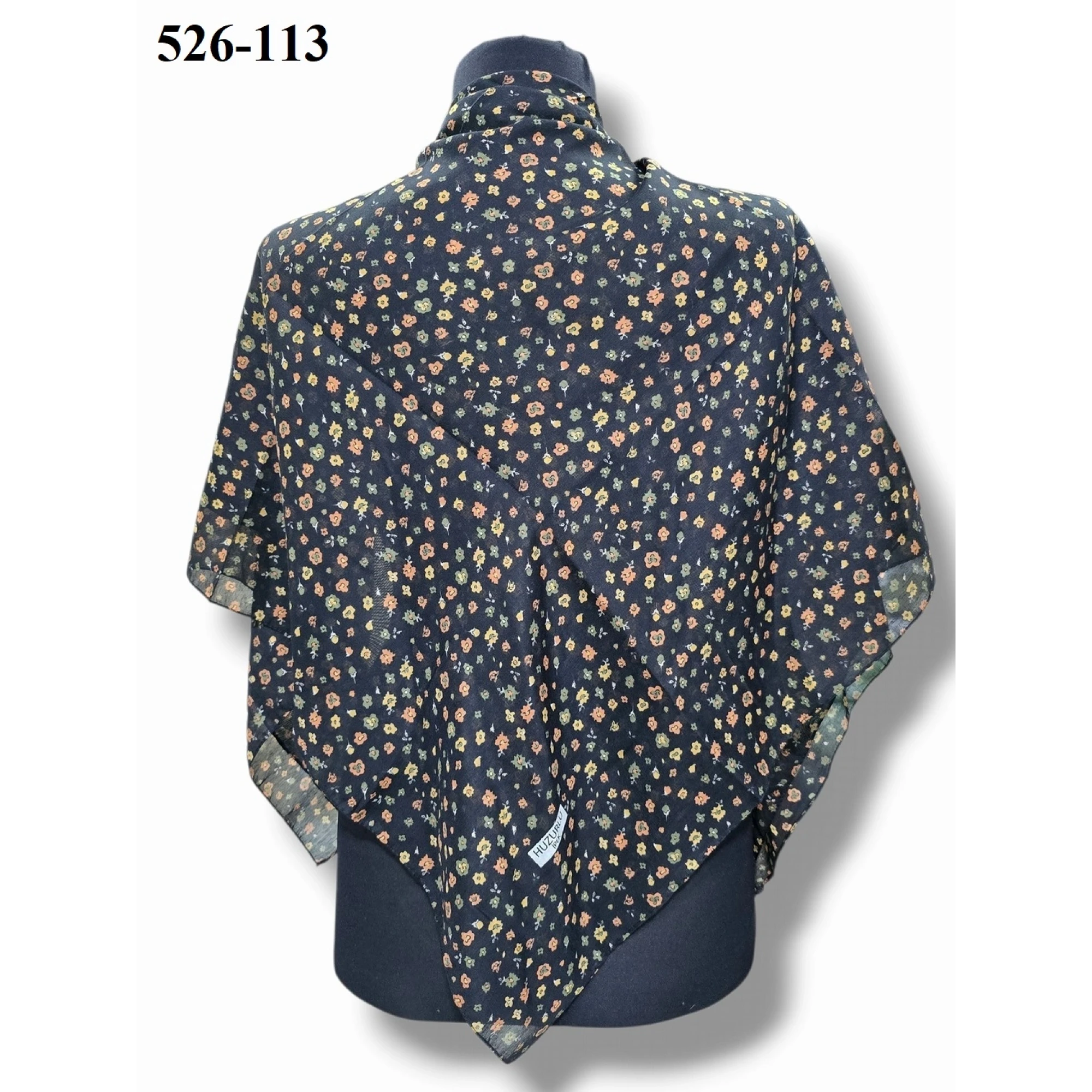 Huzurlu İpek Polyester Dikişli Yazma 526-113