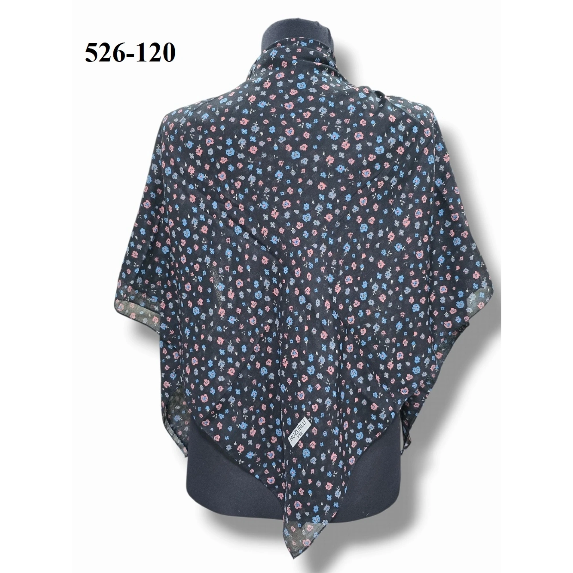 Huzurlu İpek Polyester Dikişli Yazma 526-120