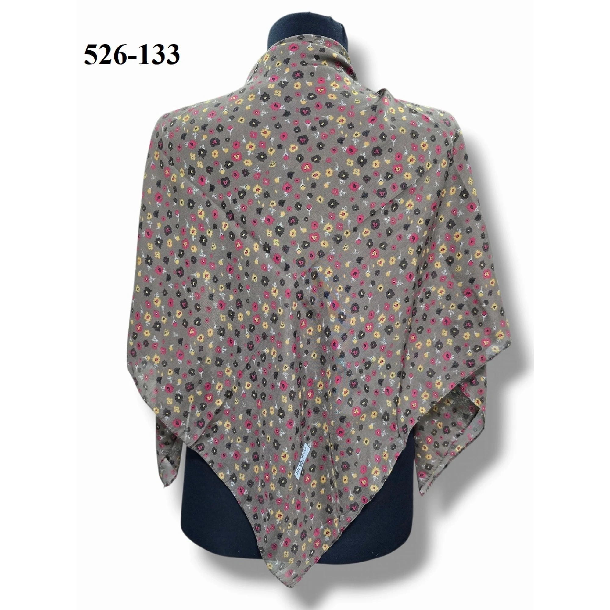 Huzurlu İpek Polyester Dikişli Yazma 526-133