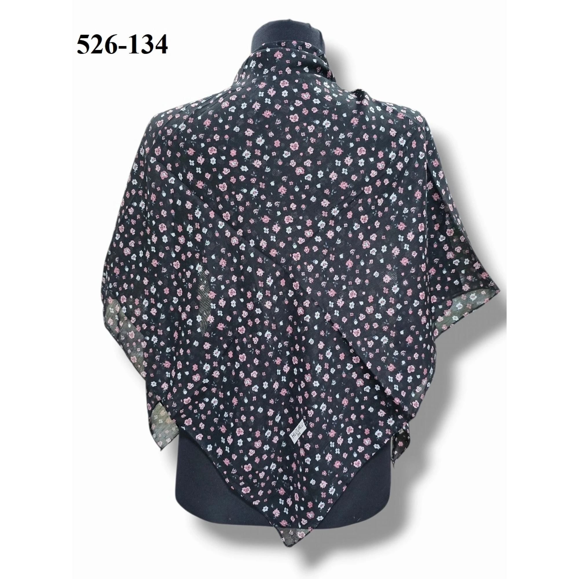 Huzurlu İpek Polyester Dikişli Yazma 526-134