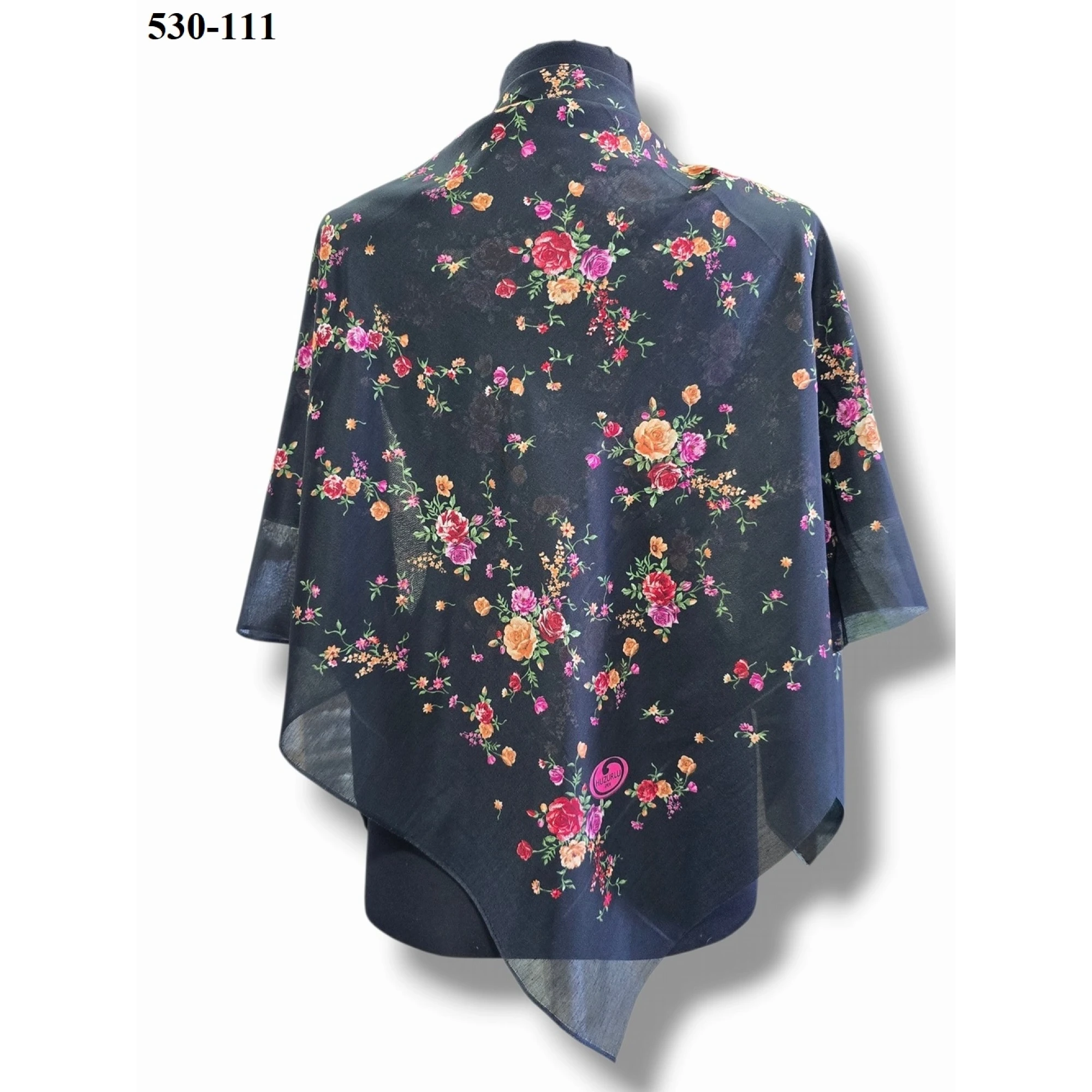 Huzurlu İpek Polyester Oyalık Yazma 530-111
