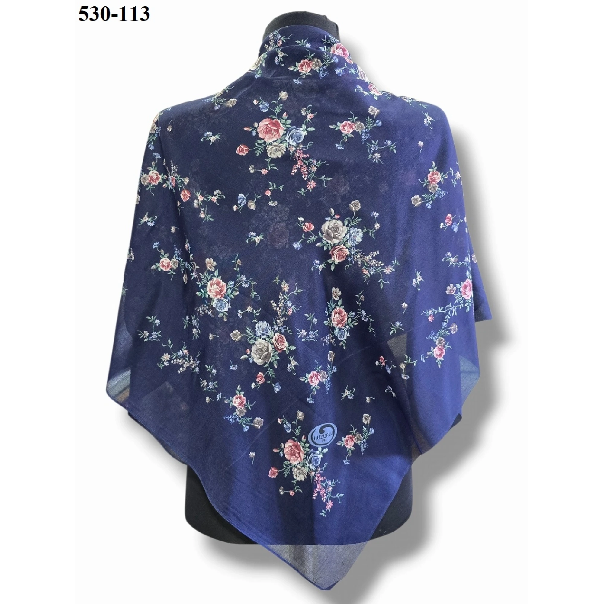 Huzurlu İpek Polyester Oyalık Yazma 530-113