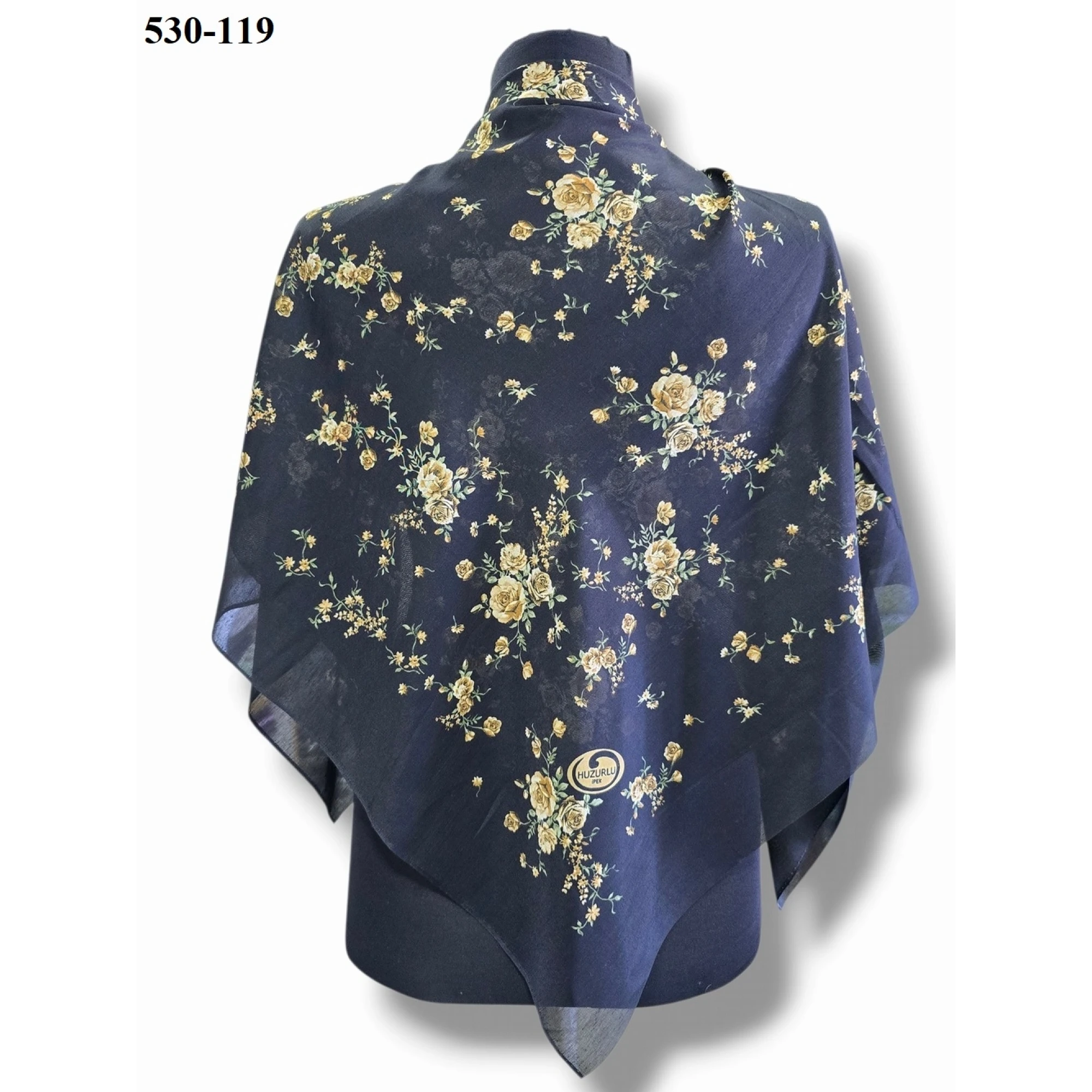Huzurlu İpek Polyester Oyalık Yazma 530-119