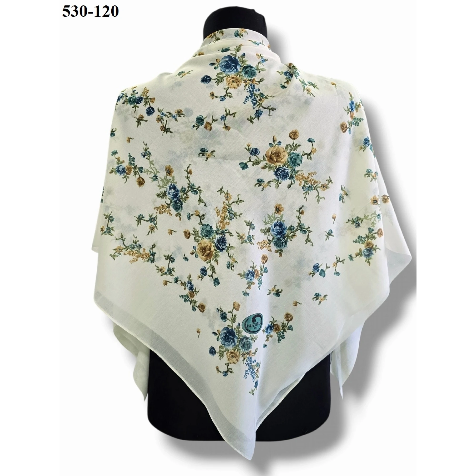 Huzurlu İpek Polyester Oyalık Yazma 530-120