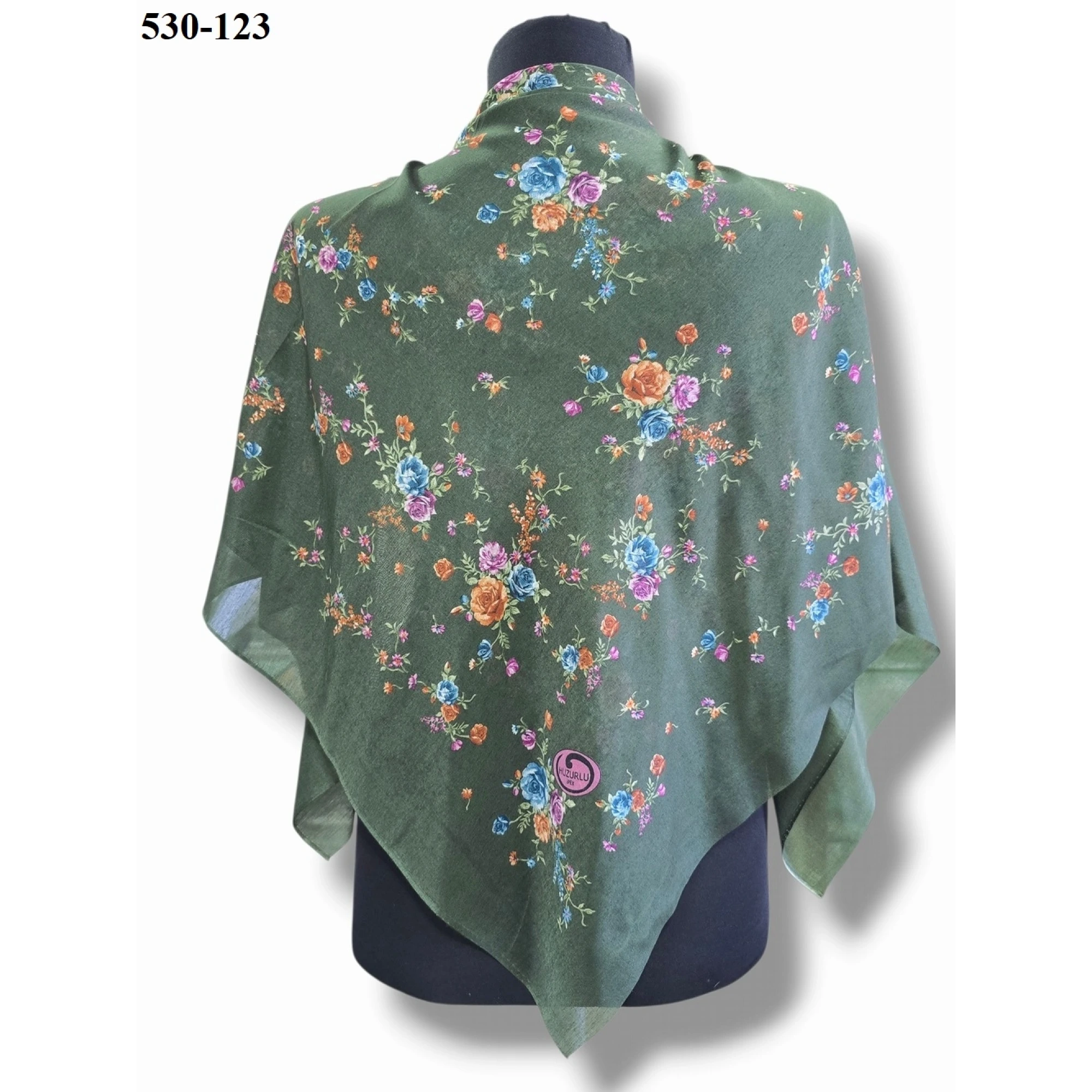 Huzurlu İpek Polyester Oyalık Yazma 530-123