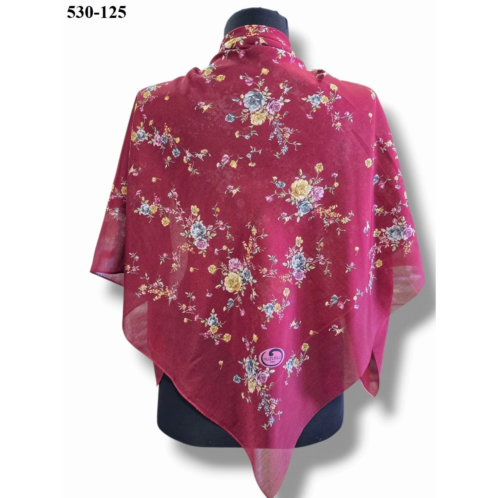 Huzurlu İpek Polyester Oyalık Yazma 530-125