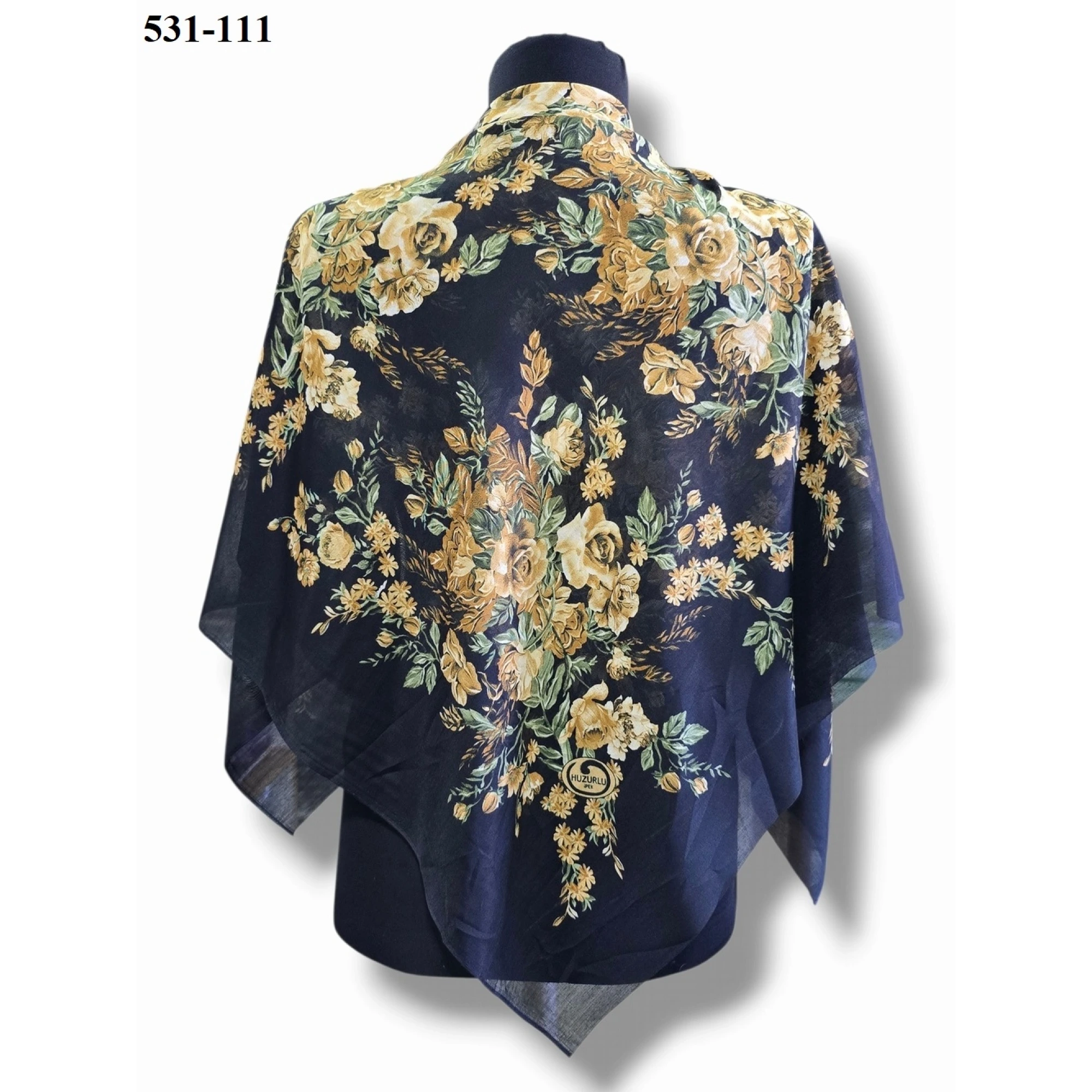 Huzurlu İpek Polyester Oyalık Yazma 531-111