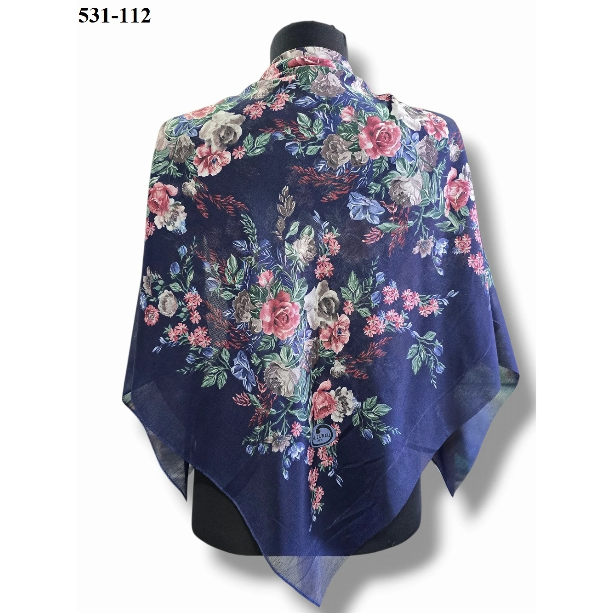 Huzurlu İpek Polyester Oyalık Yazma 531-112