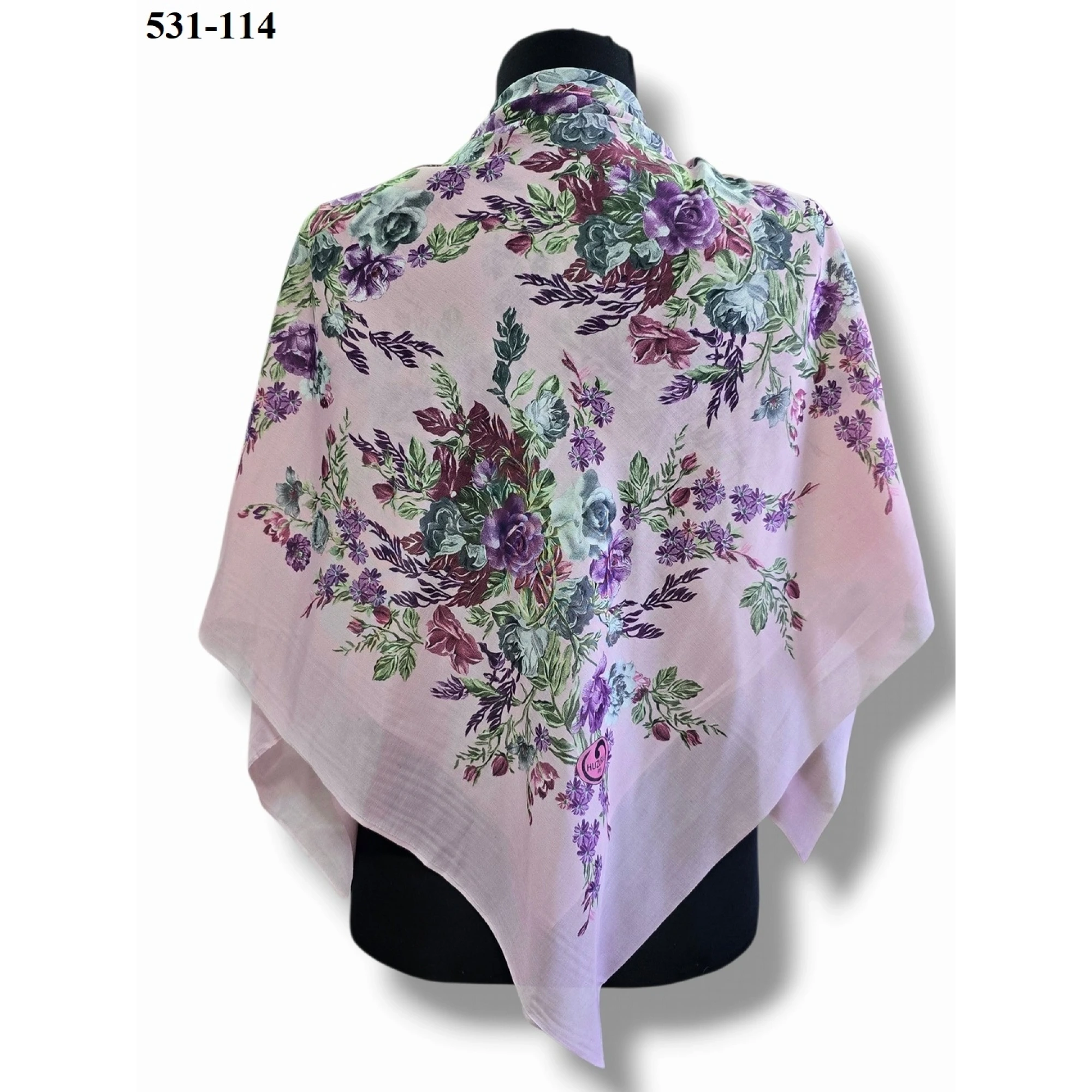 Huzurlu İpek Polyester Oyalık Yazma 531-114