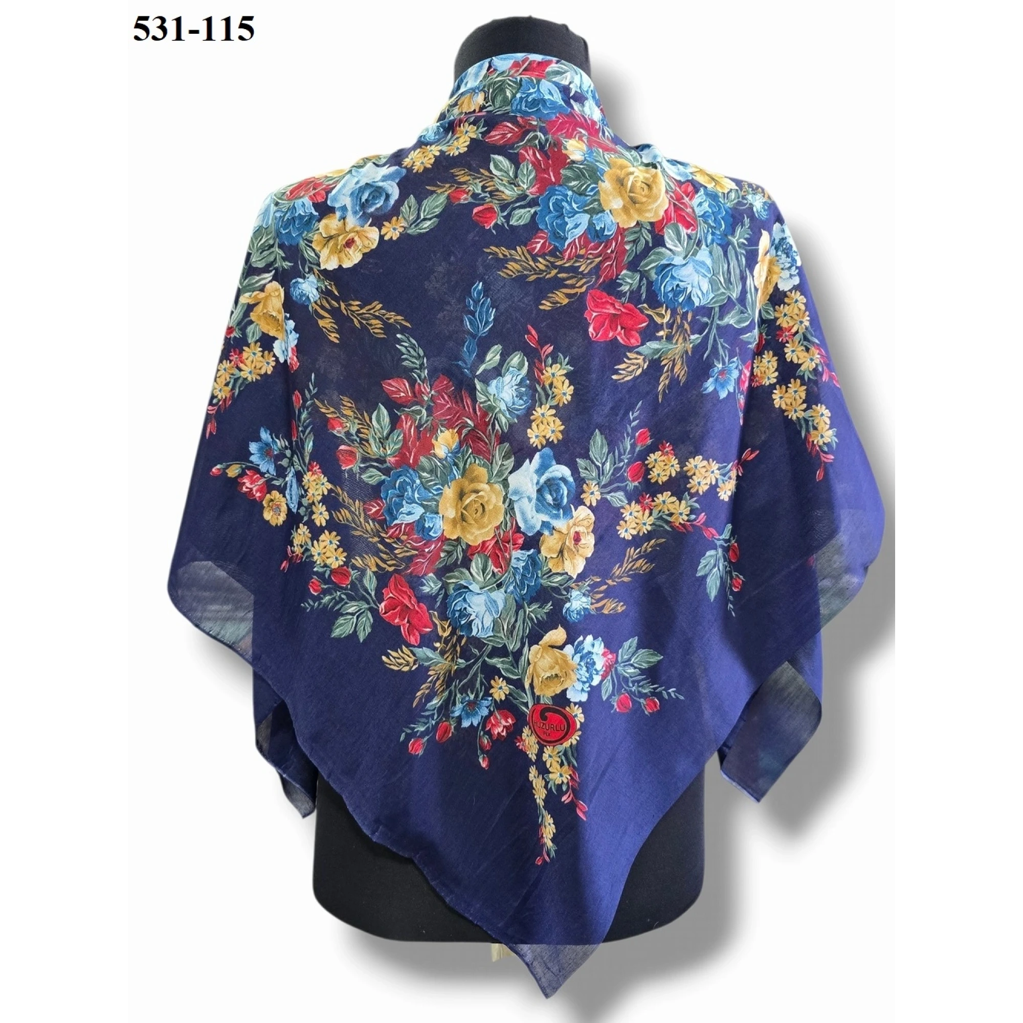 Huzurlu İpek Polyester Oyalık Yazma 531-115