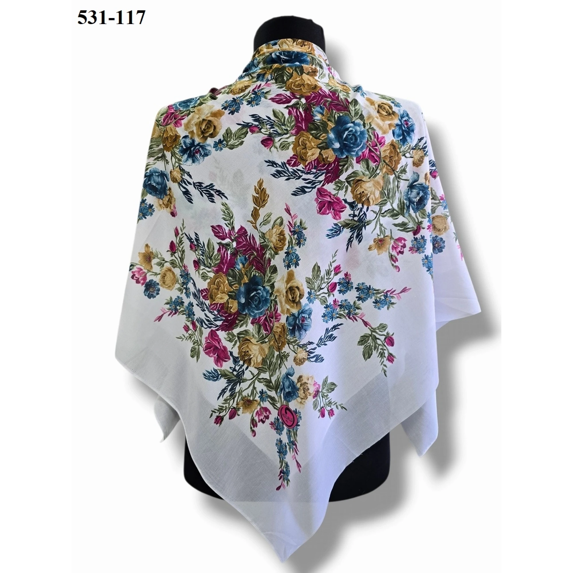 Huzurlu İpek Polyester Oyalık Yazma 531-117