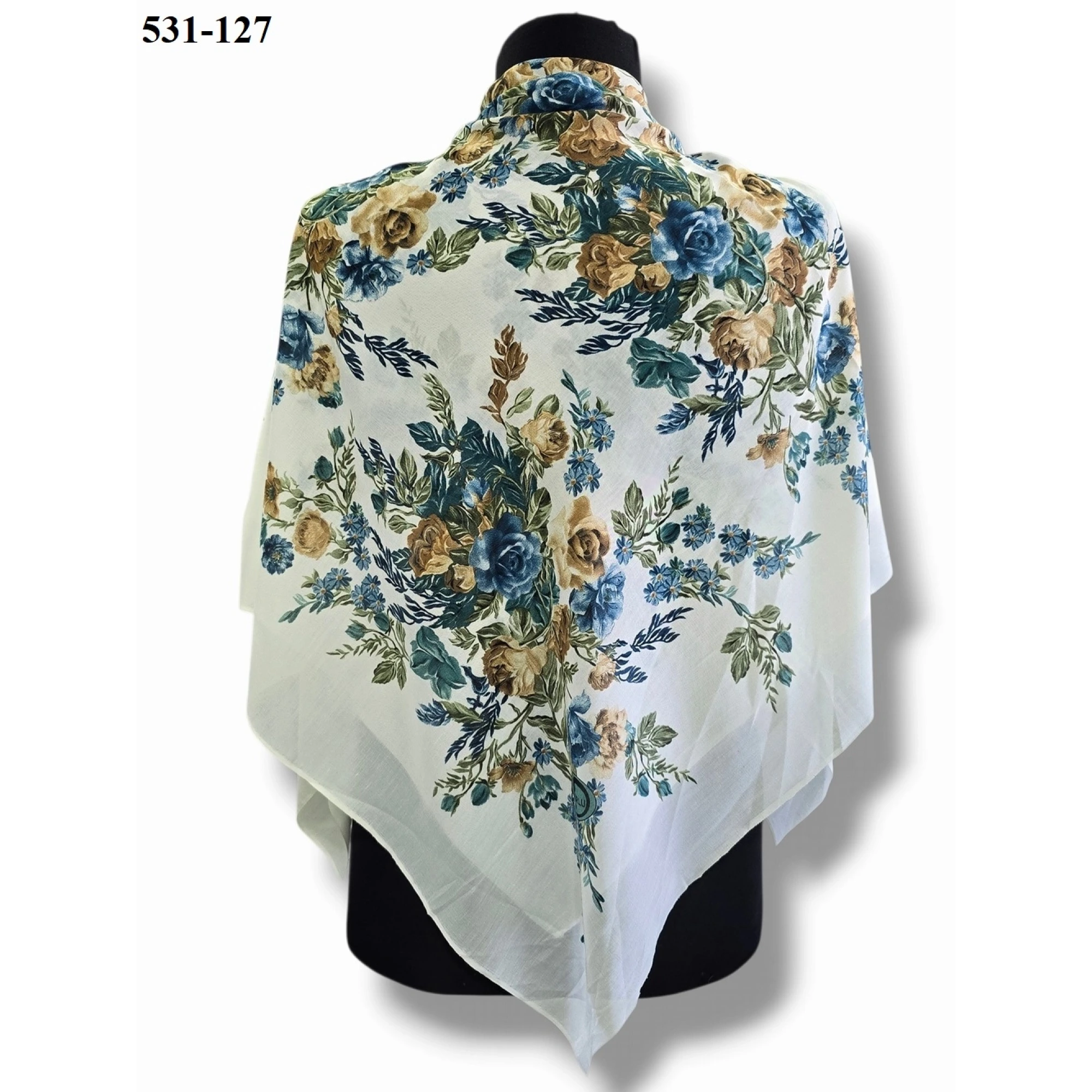 Huzurlu İpek Polyester Oyalık Yazma 531-127