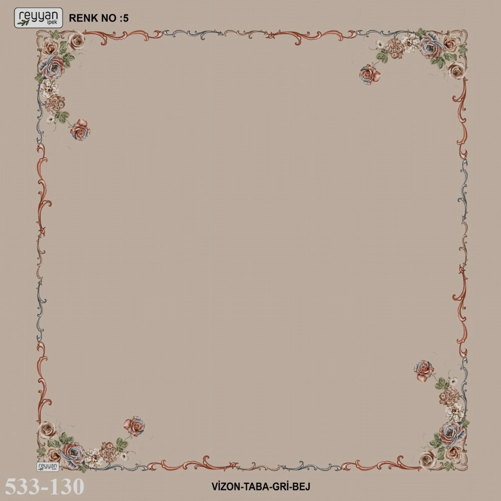 Reyyan İpek İçi Boş Desenli Oyalık Yazma 533-130
