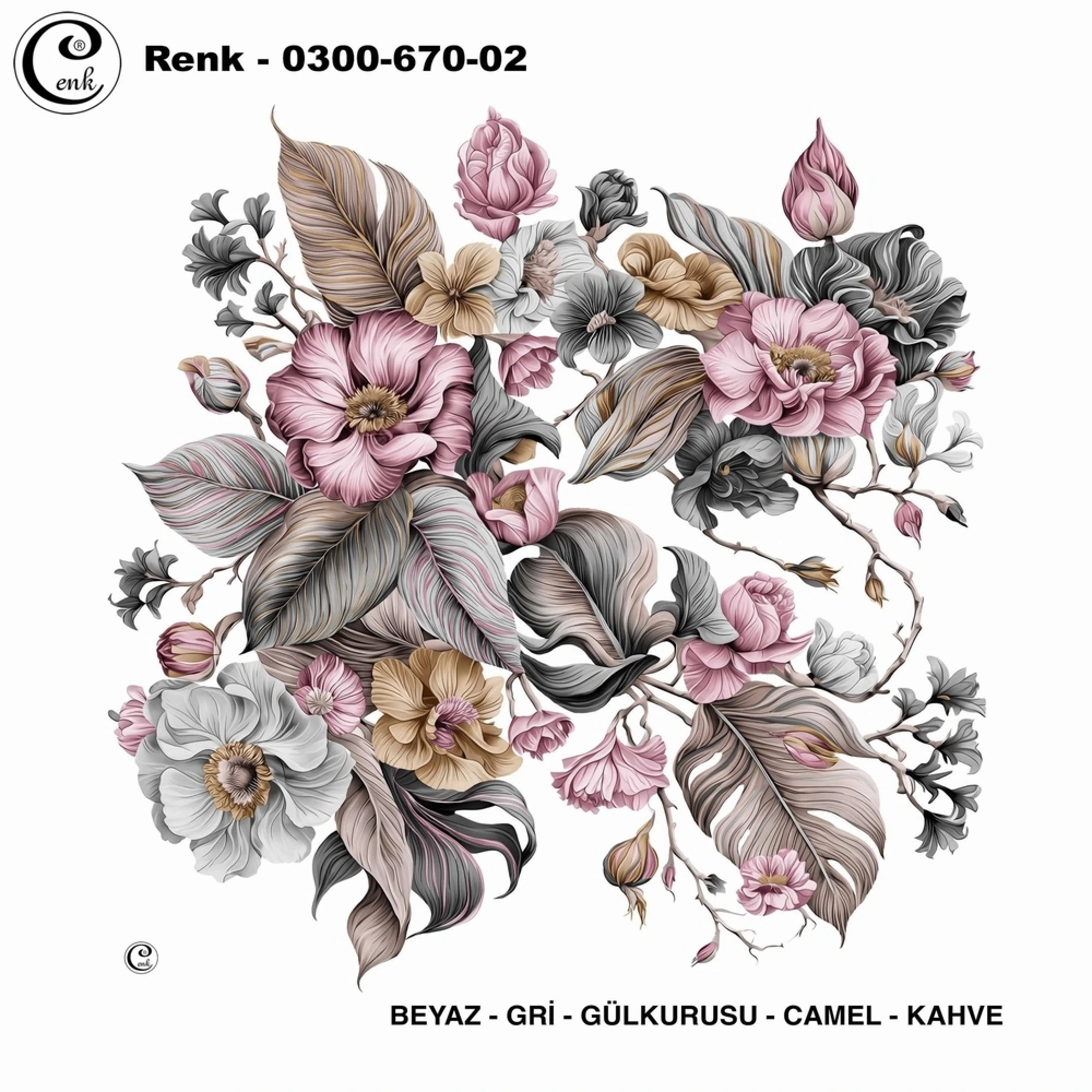 Cenk Desenli Oyalık Yazma 670-02