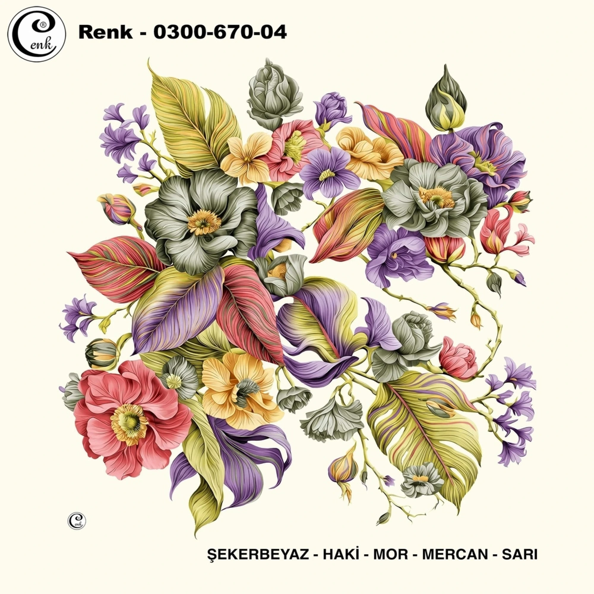 Cenk Desenli Oyalık Yazma 670-04