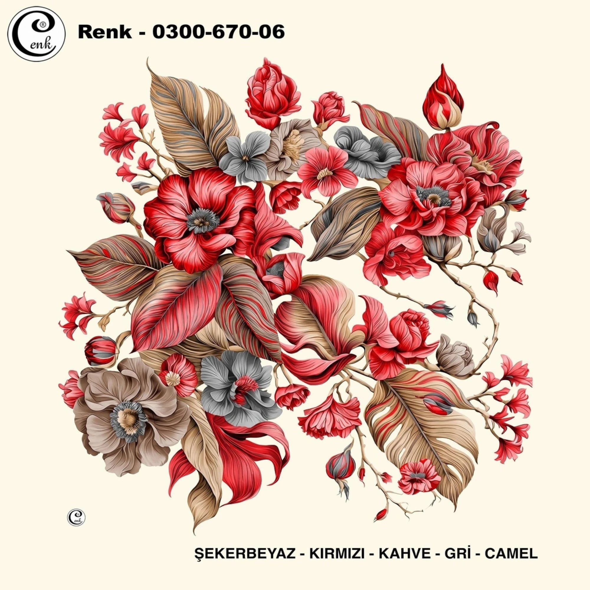 Cenk Desenli Oyalık Yazma 670-06