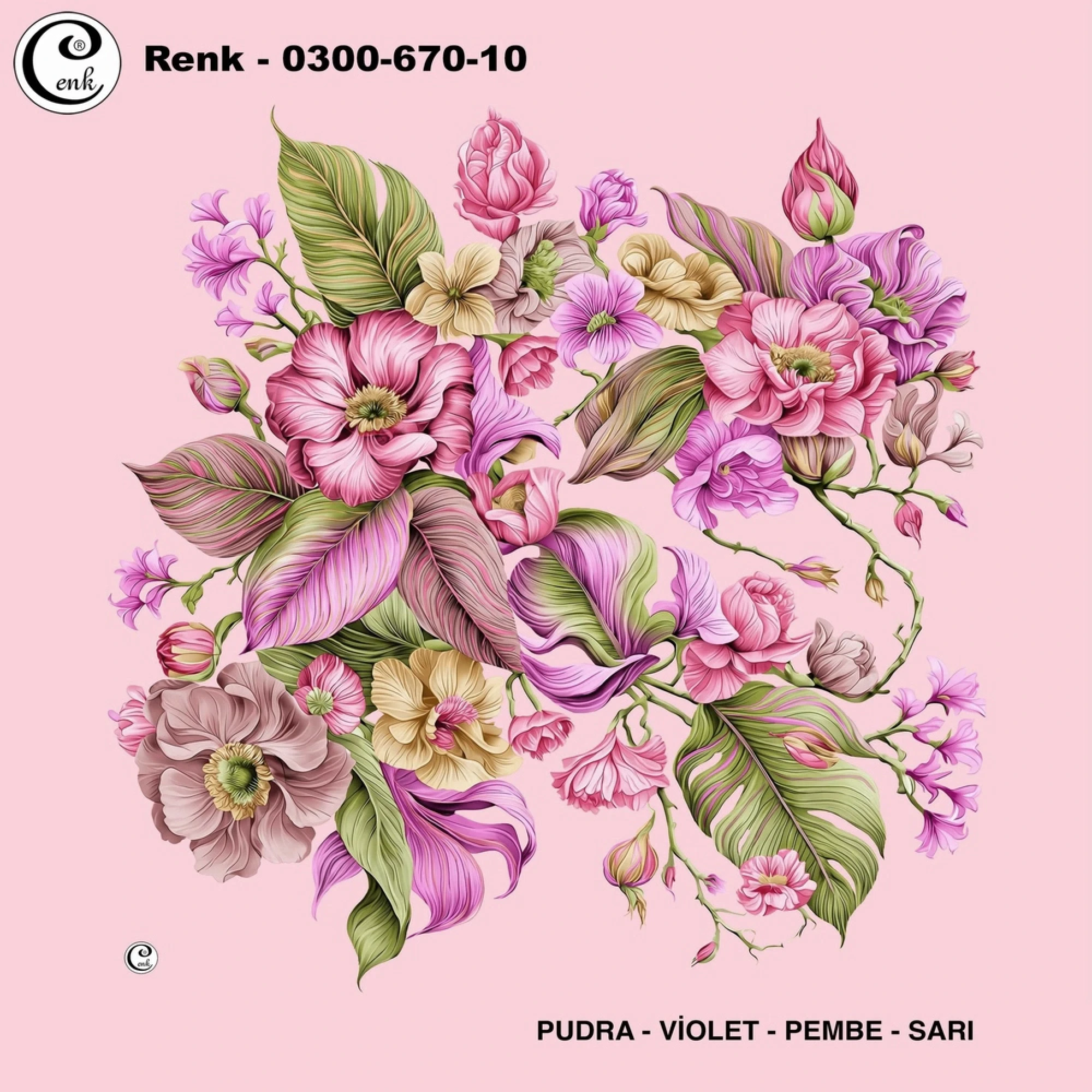 Cenk Desenli Oyalık Yazma 670-10