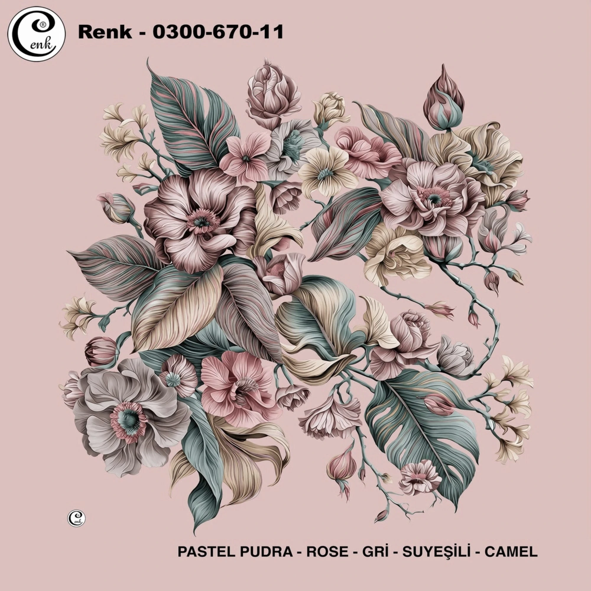 Cenk Desenli Oyalık Yazma 670-11