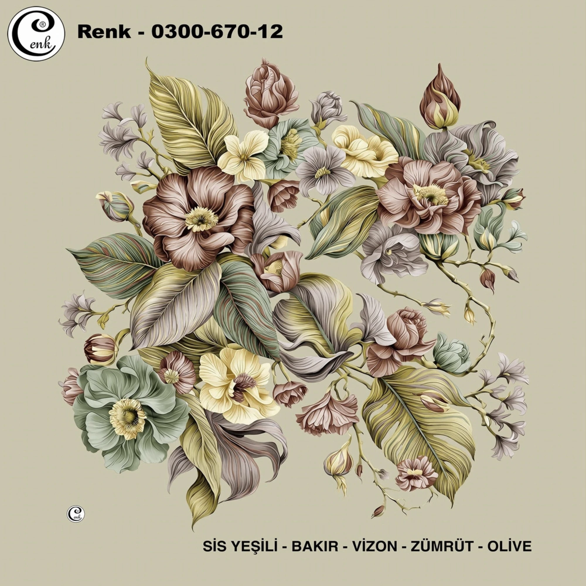 Cenk Desenli Oyalık Yazma 670-12