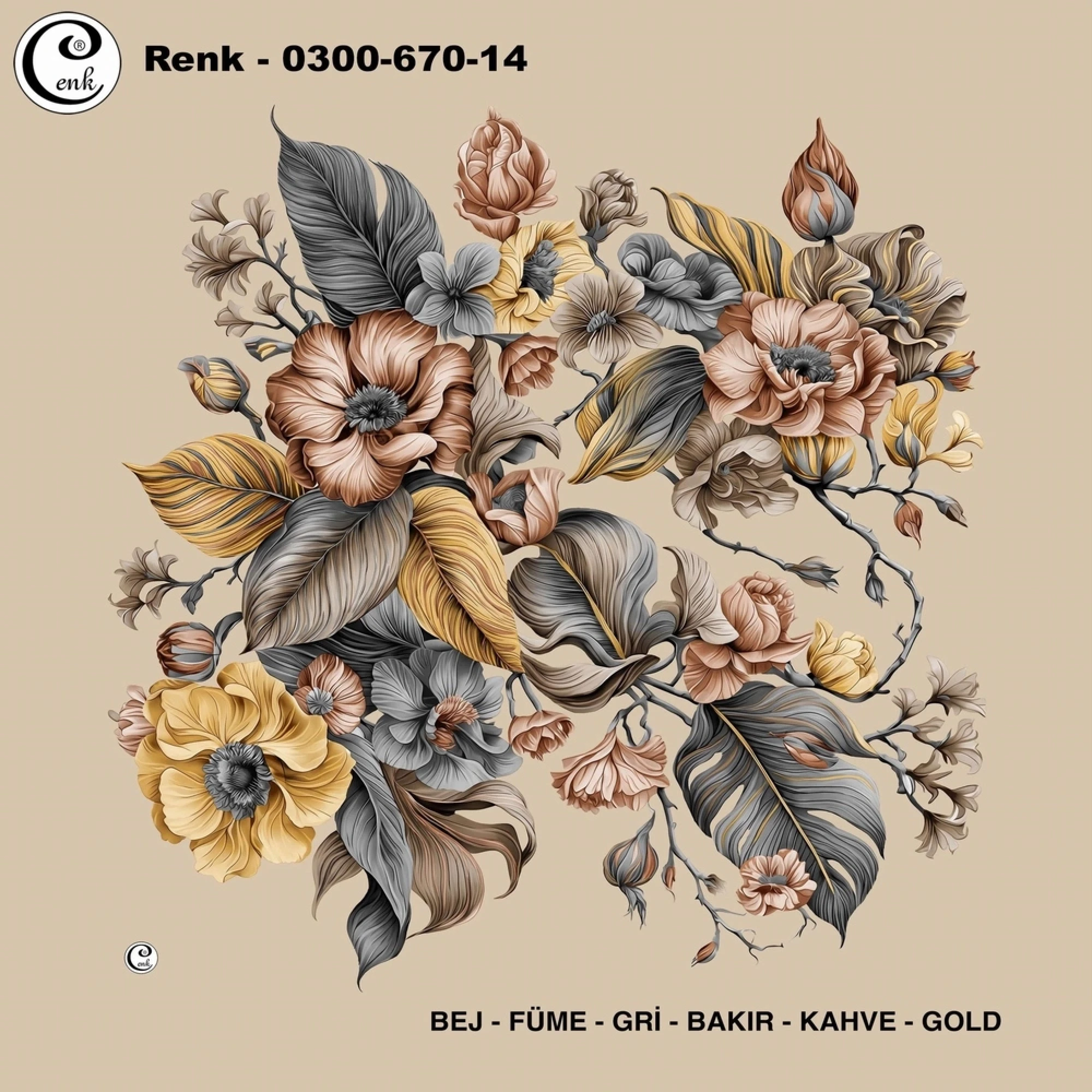 Cenk Desenli Oyalık Yazma 670-14