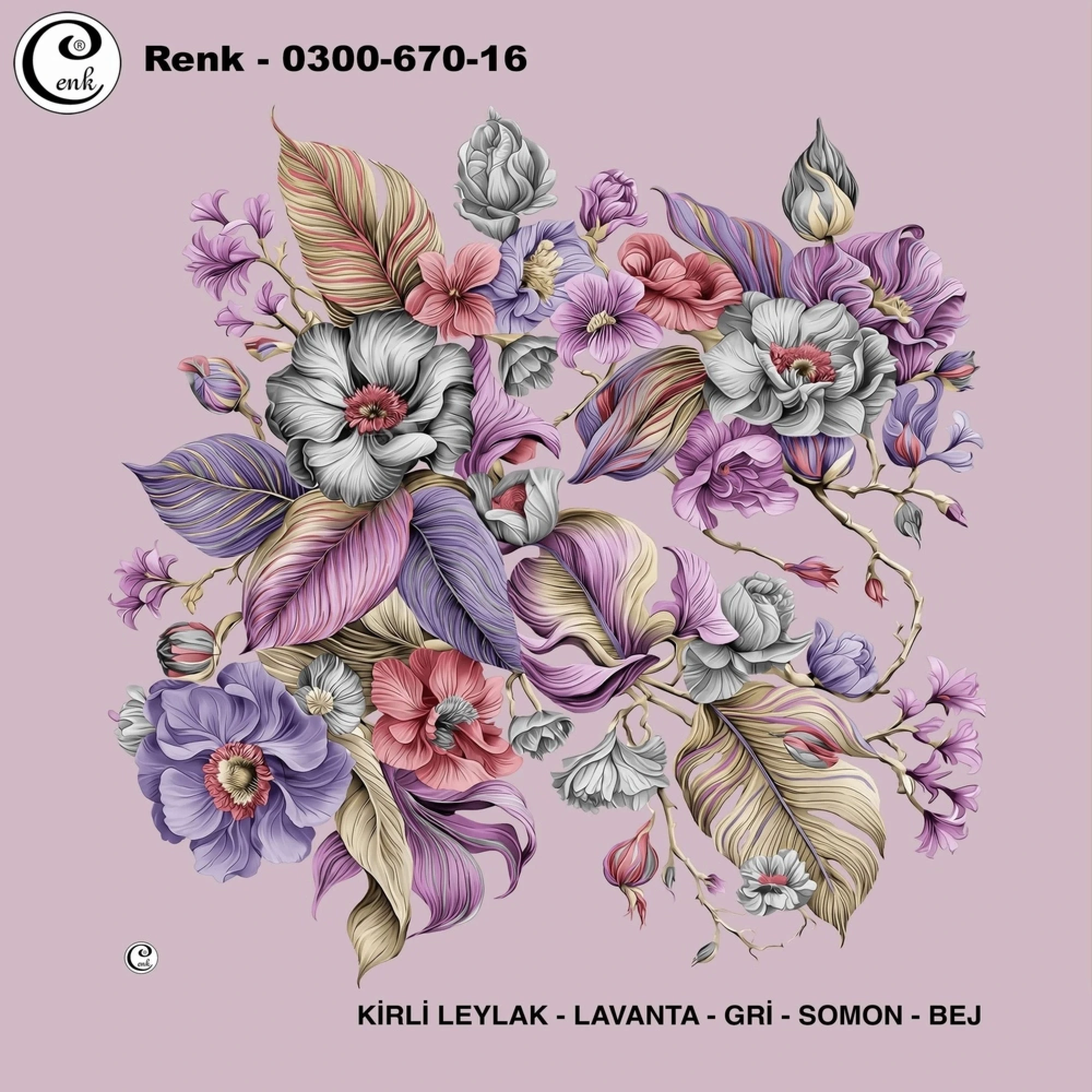 Cenk Desenli Oyalık Yazma 670-16