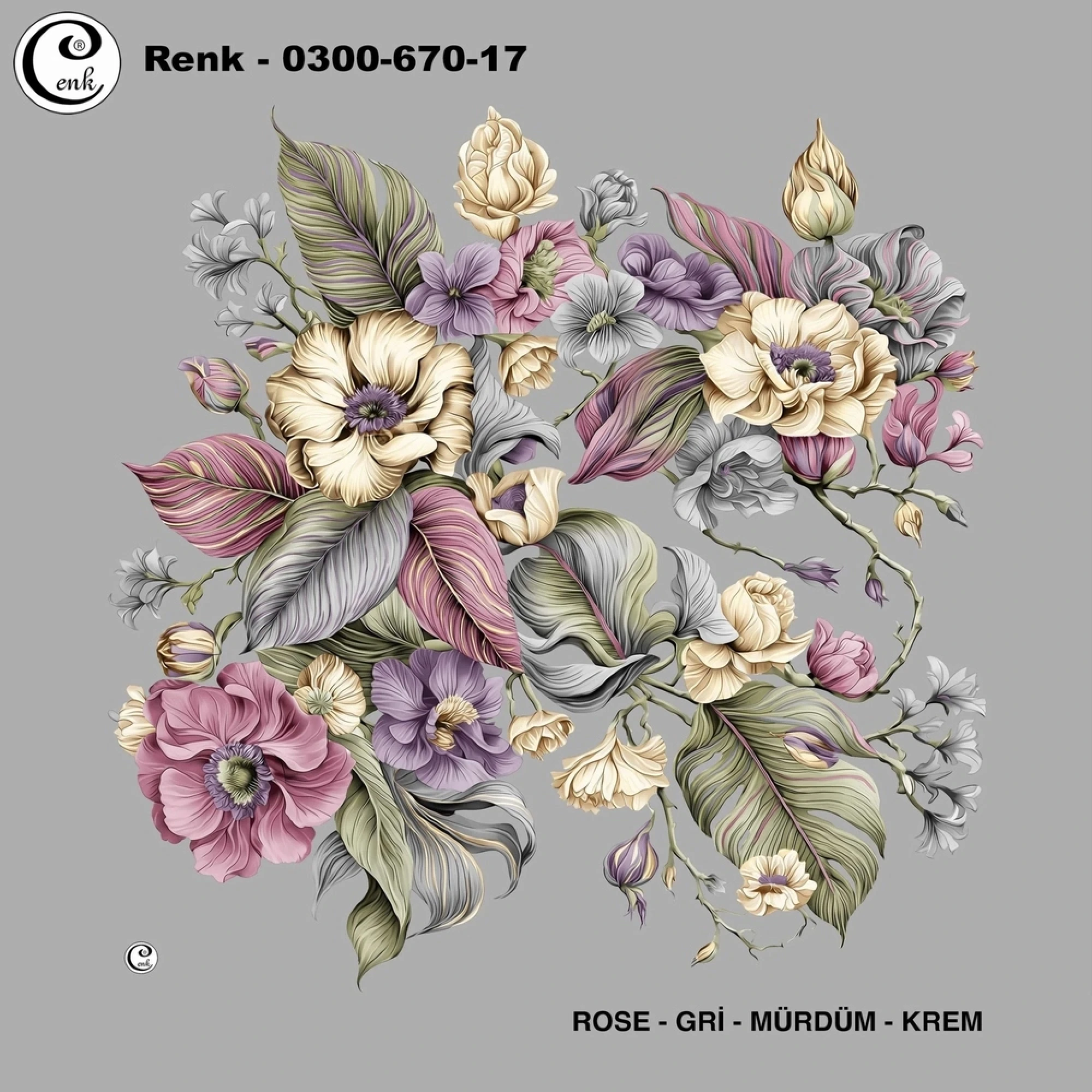 Cenk Desenli Oyalık Yazma 670-17
