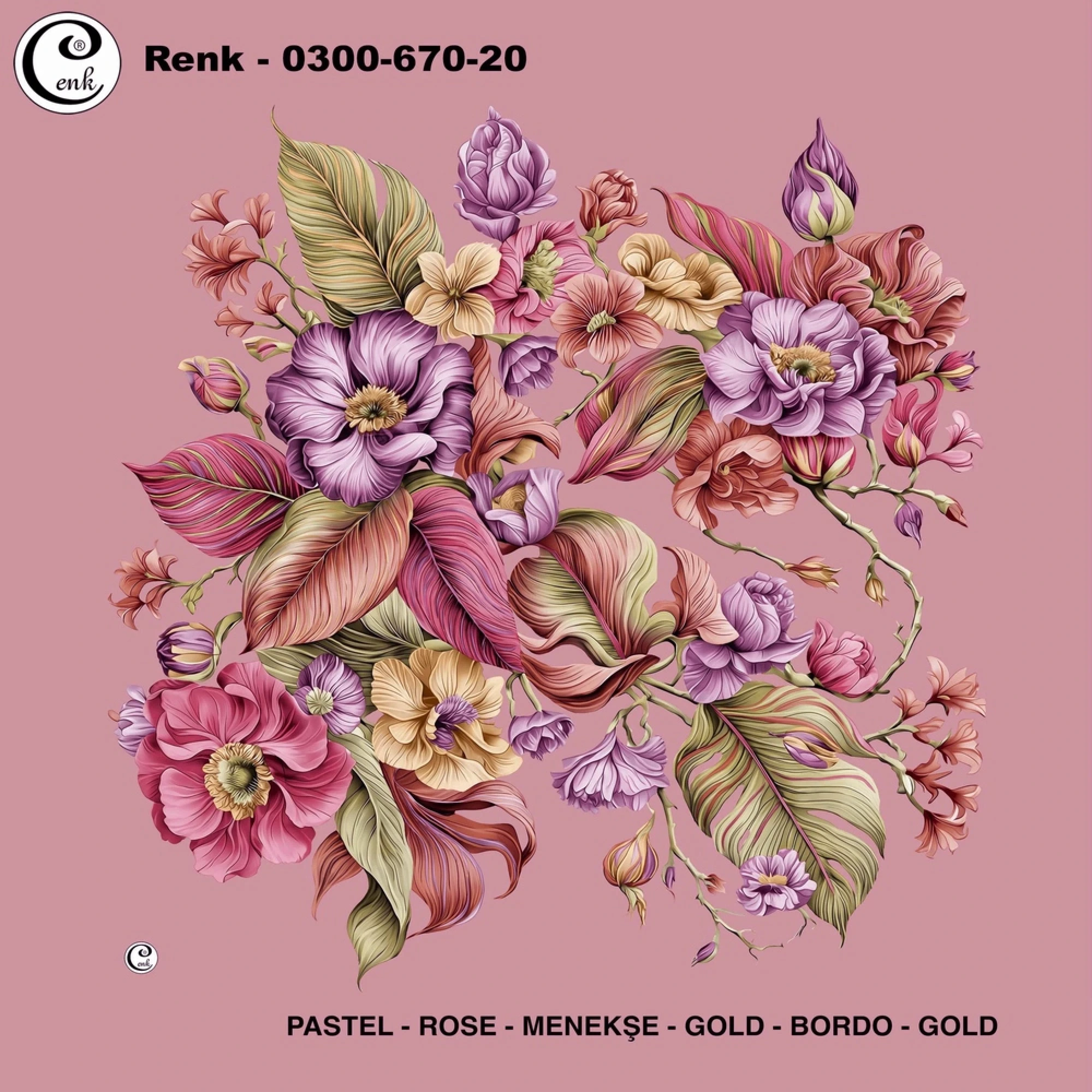 Cenk Desenli Oyalık Yazma 670-20