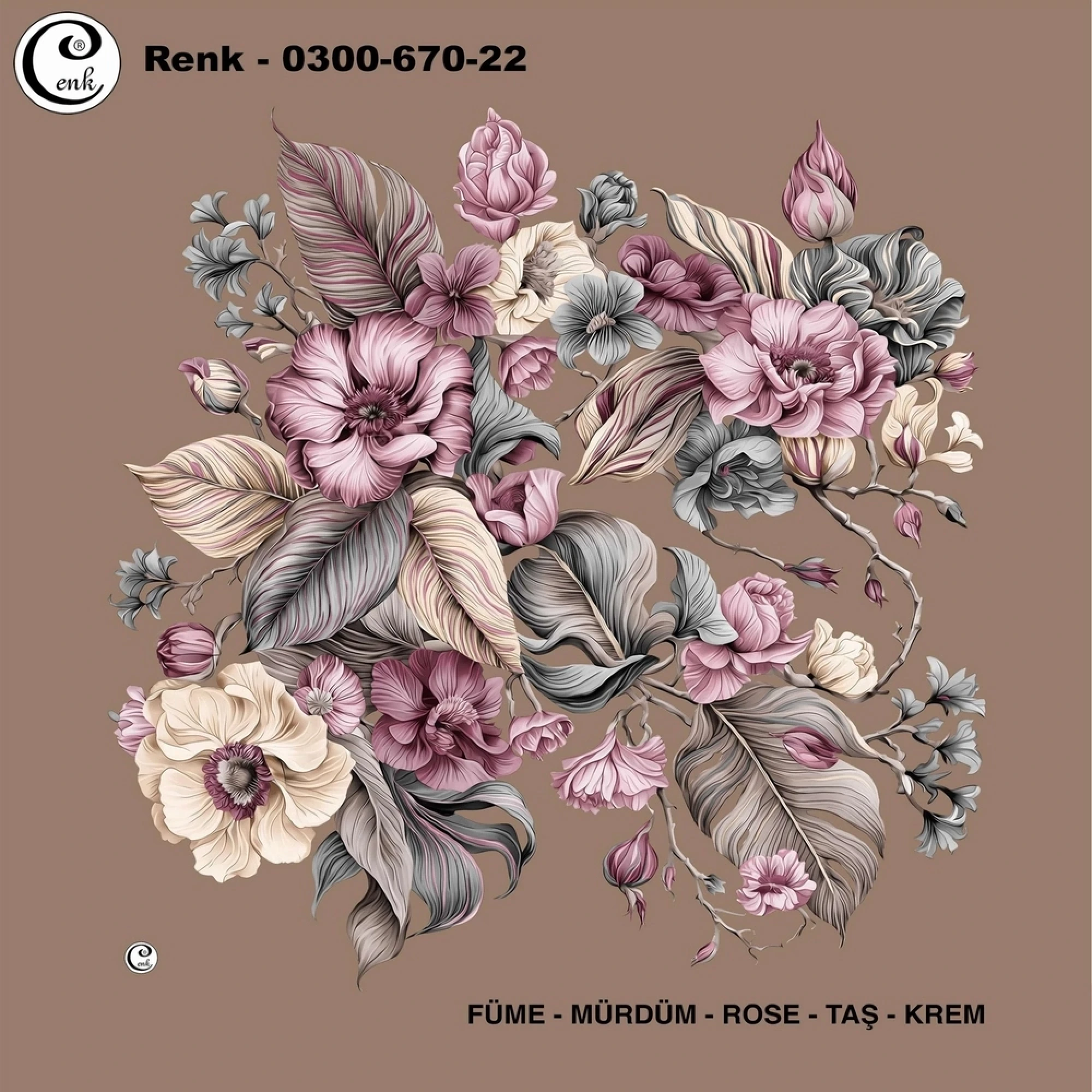 Cenk Desenli Oyalık Yazma 670-22