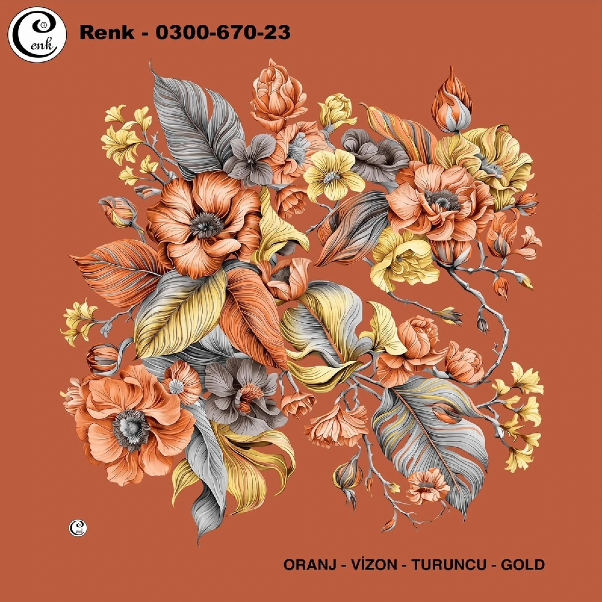 Cenk Desenli Oyalık Yazma 670-23