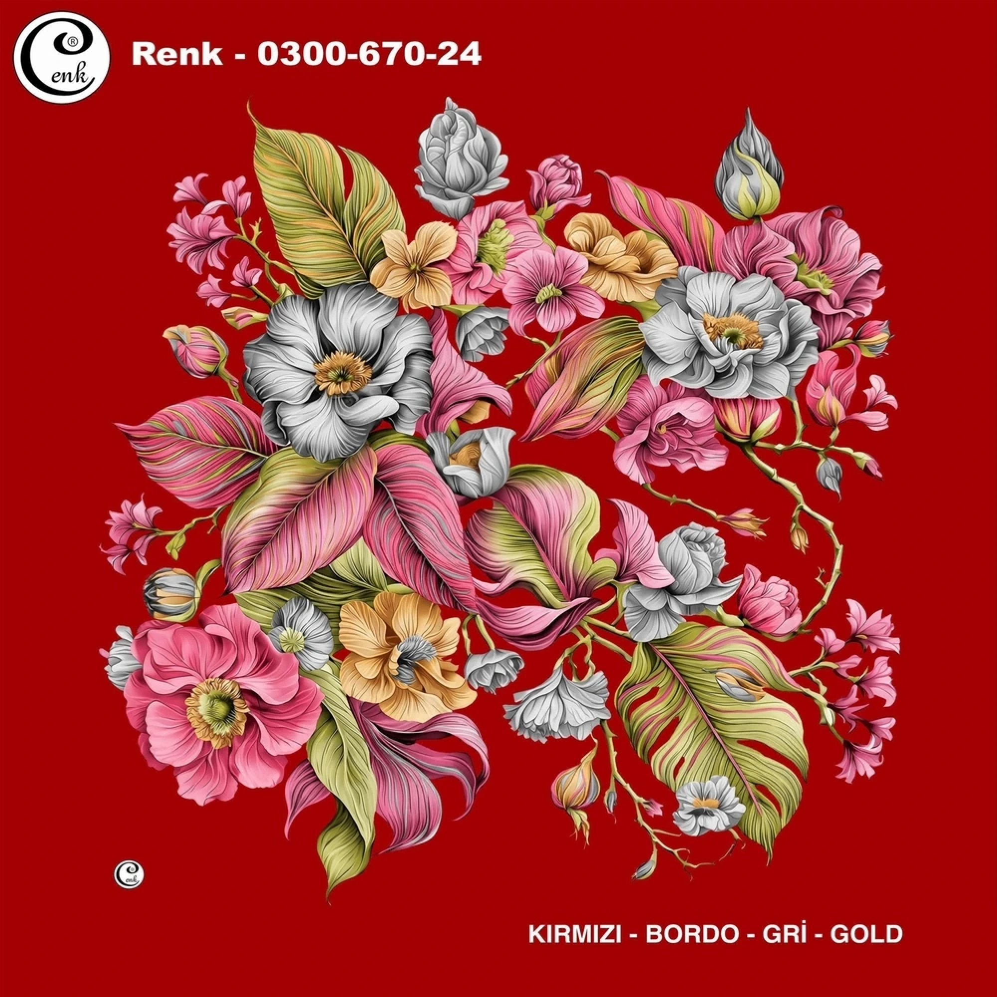 Cenk Desenli Oyalık Yazma 670-24