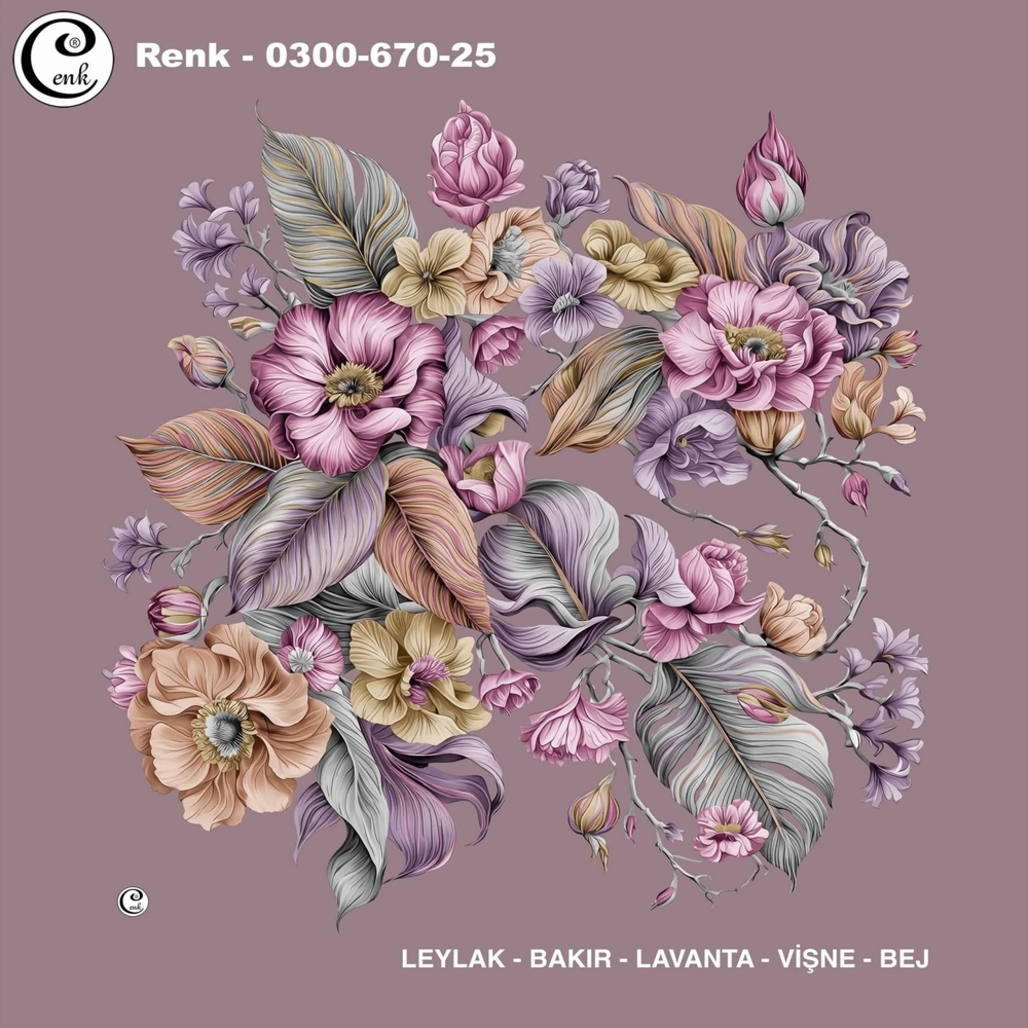 Cenk Desenli Oyalık Yazma 670-25