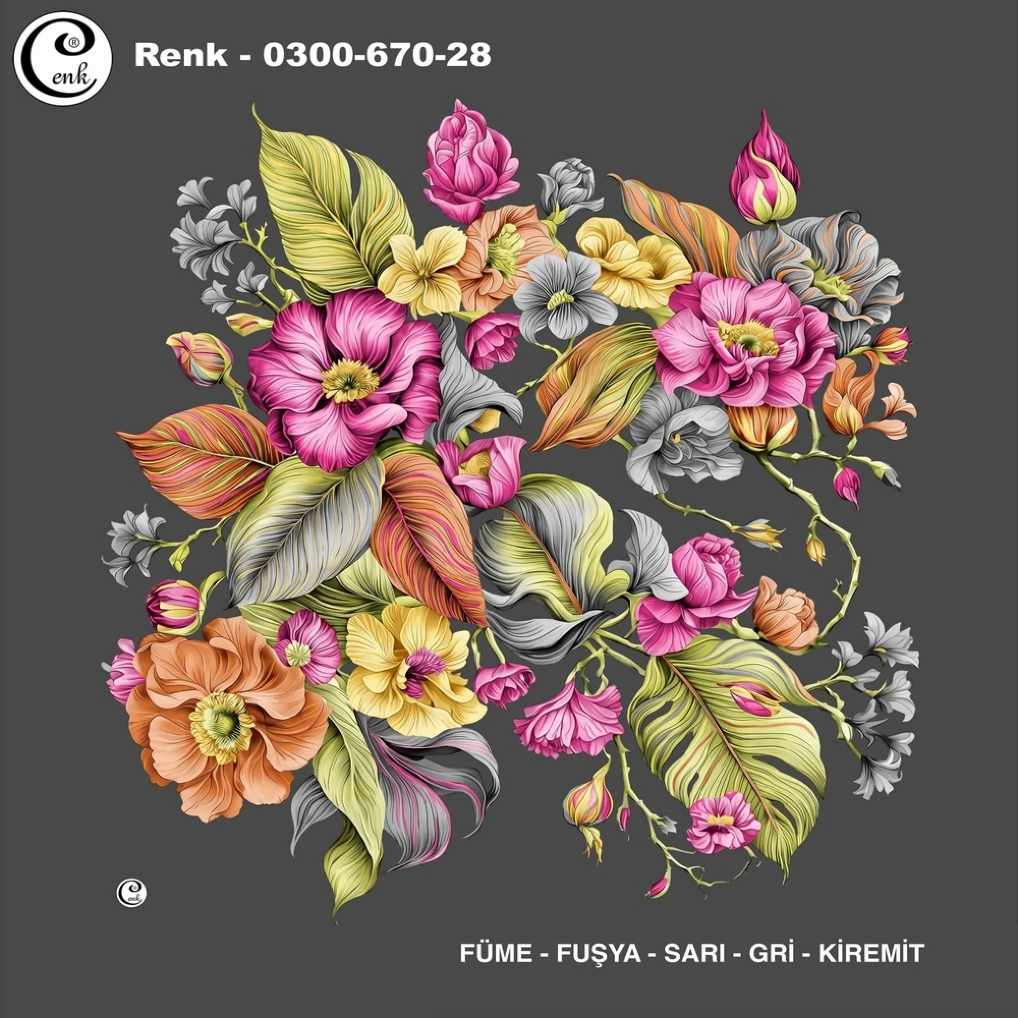 Cenk Desenli Oyalık Yazma 670-28