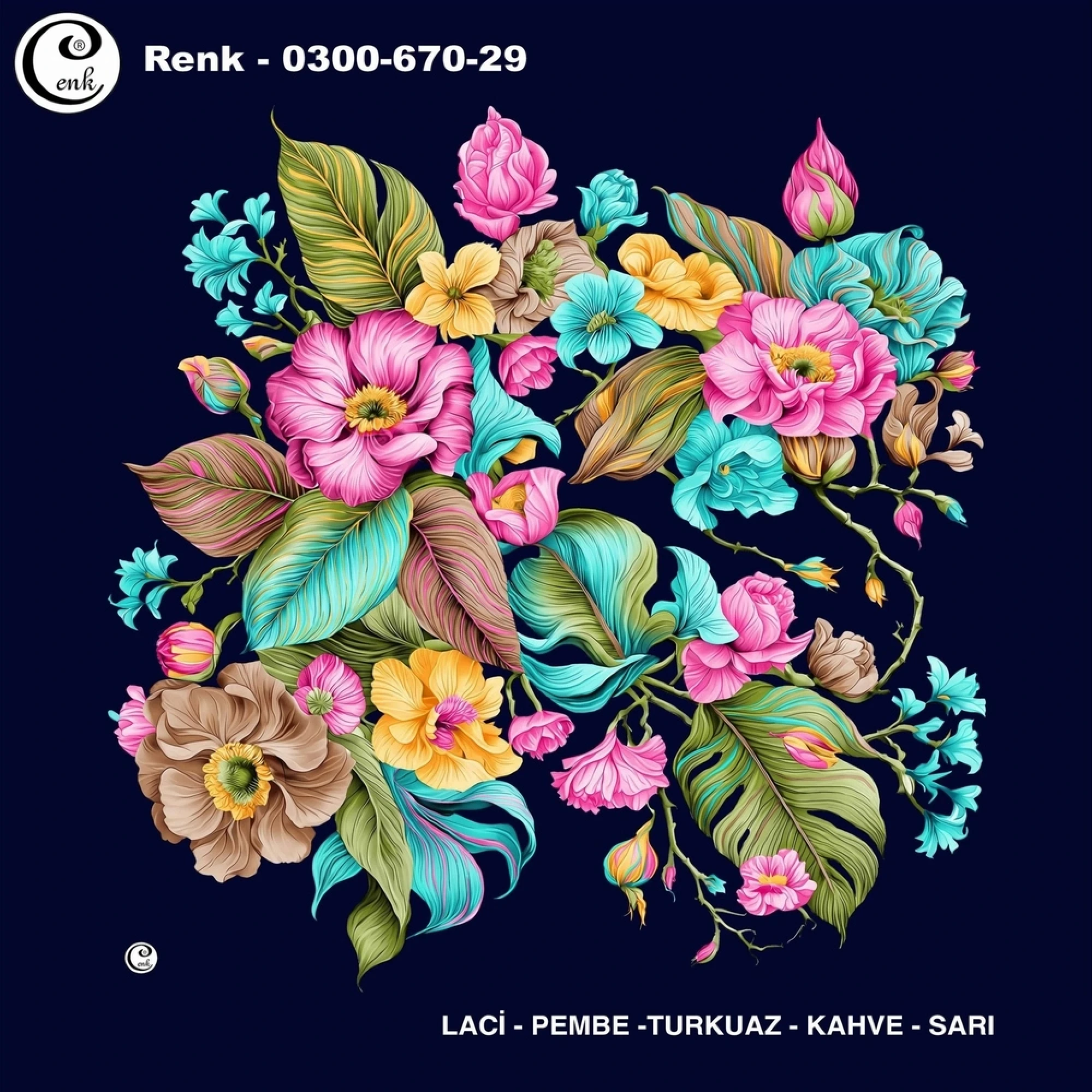 Cenk Desenli Oyalık Yazma 670-29