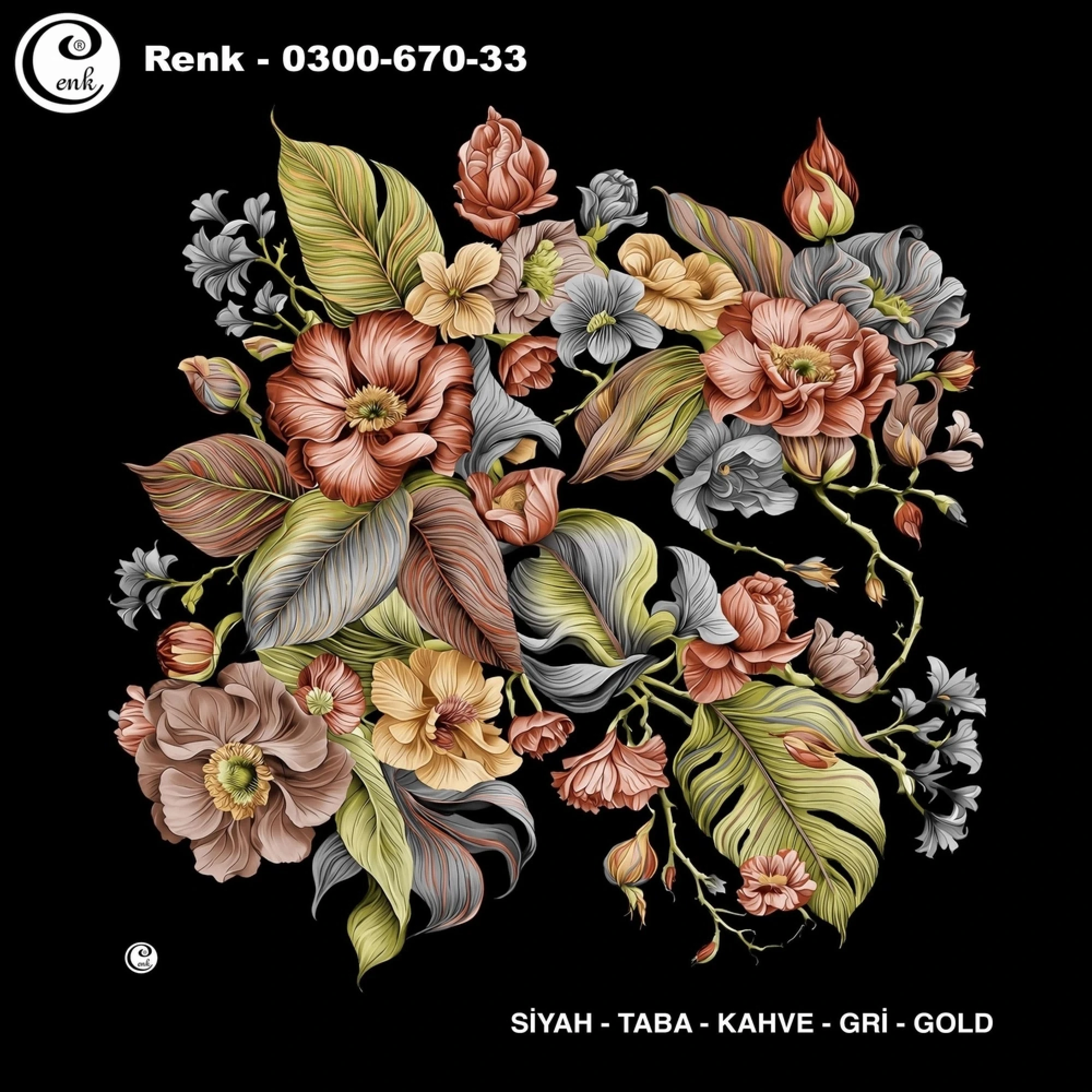 Cenk Desenli Oyalık Yazma 670-33