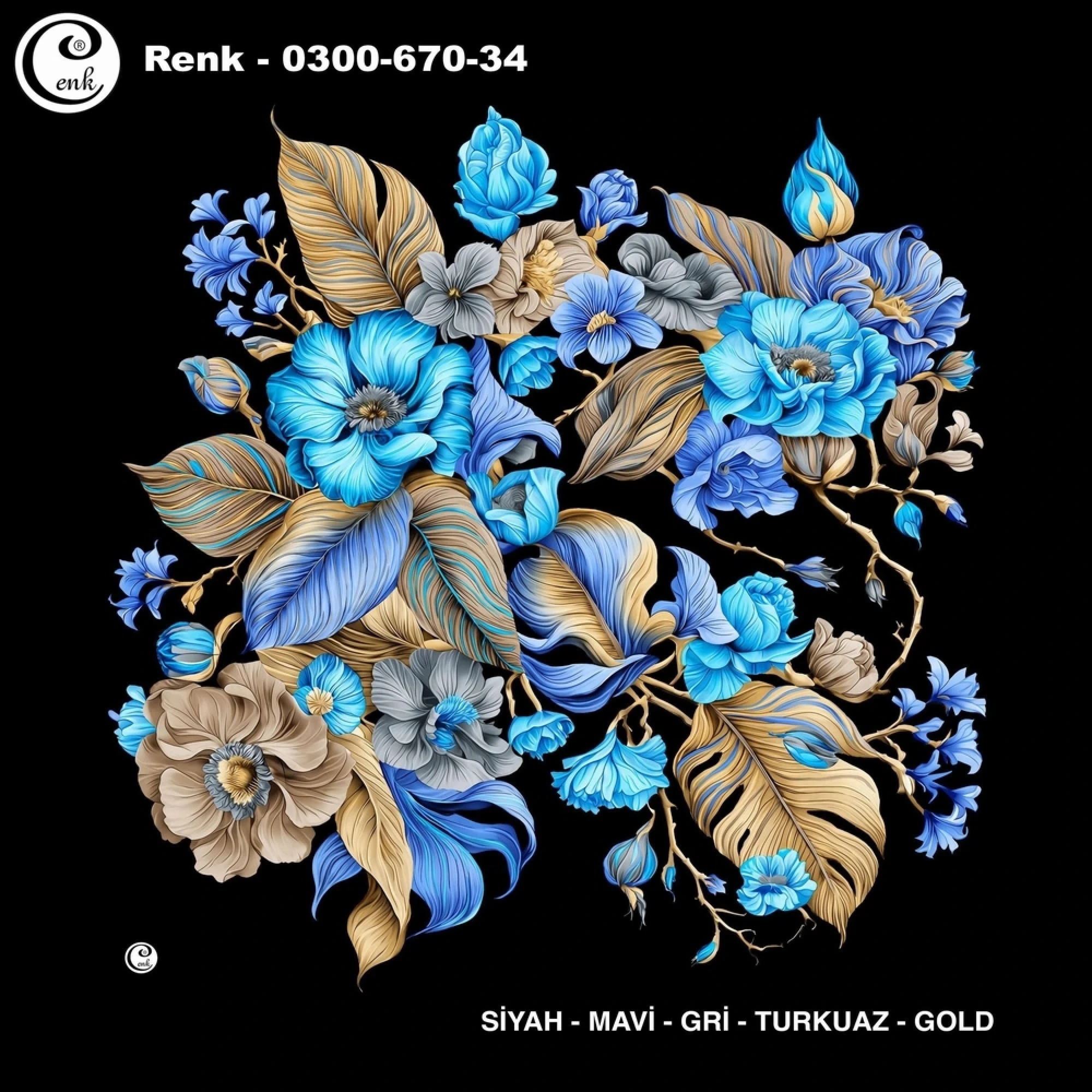 Cenk Desenli Oyalık Yazma 670-34