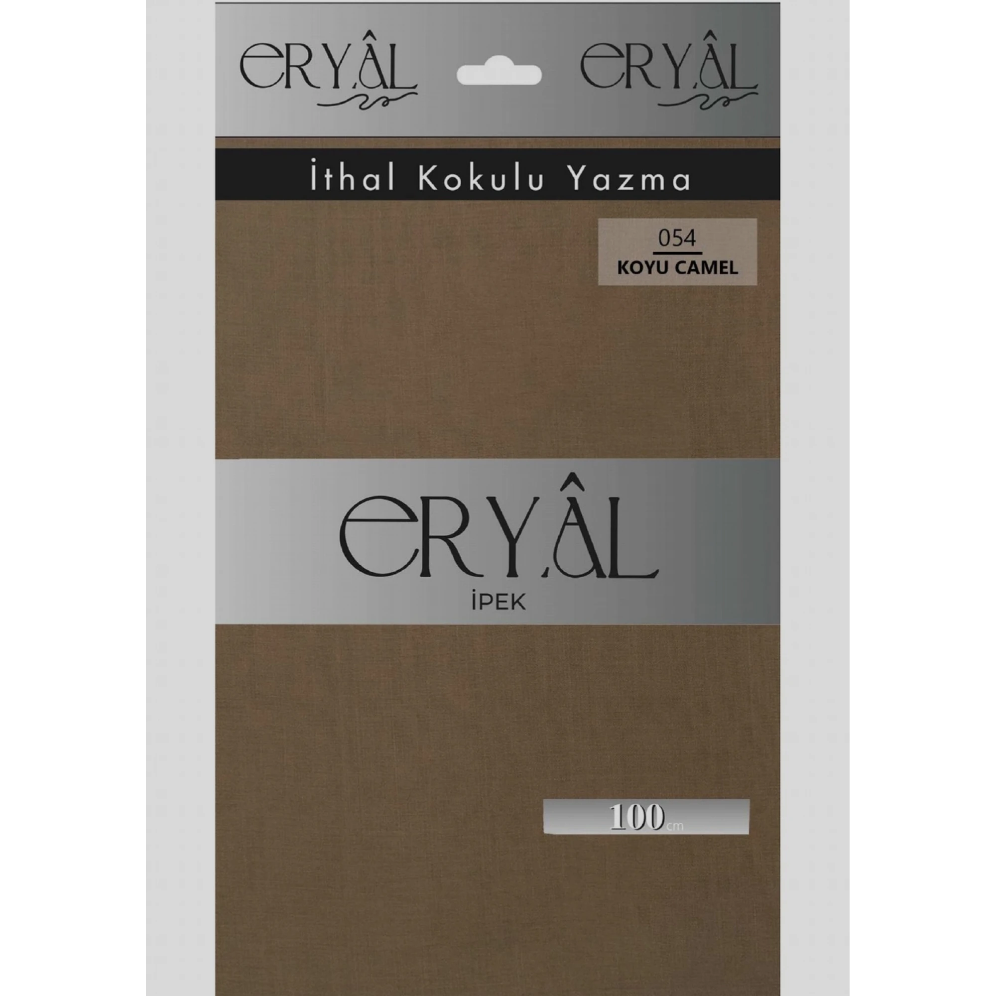 Eryal İpek Düz Renk Poşetli Oyalık Yazma 054 Camel