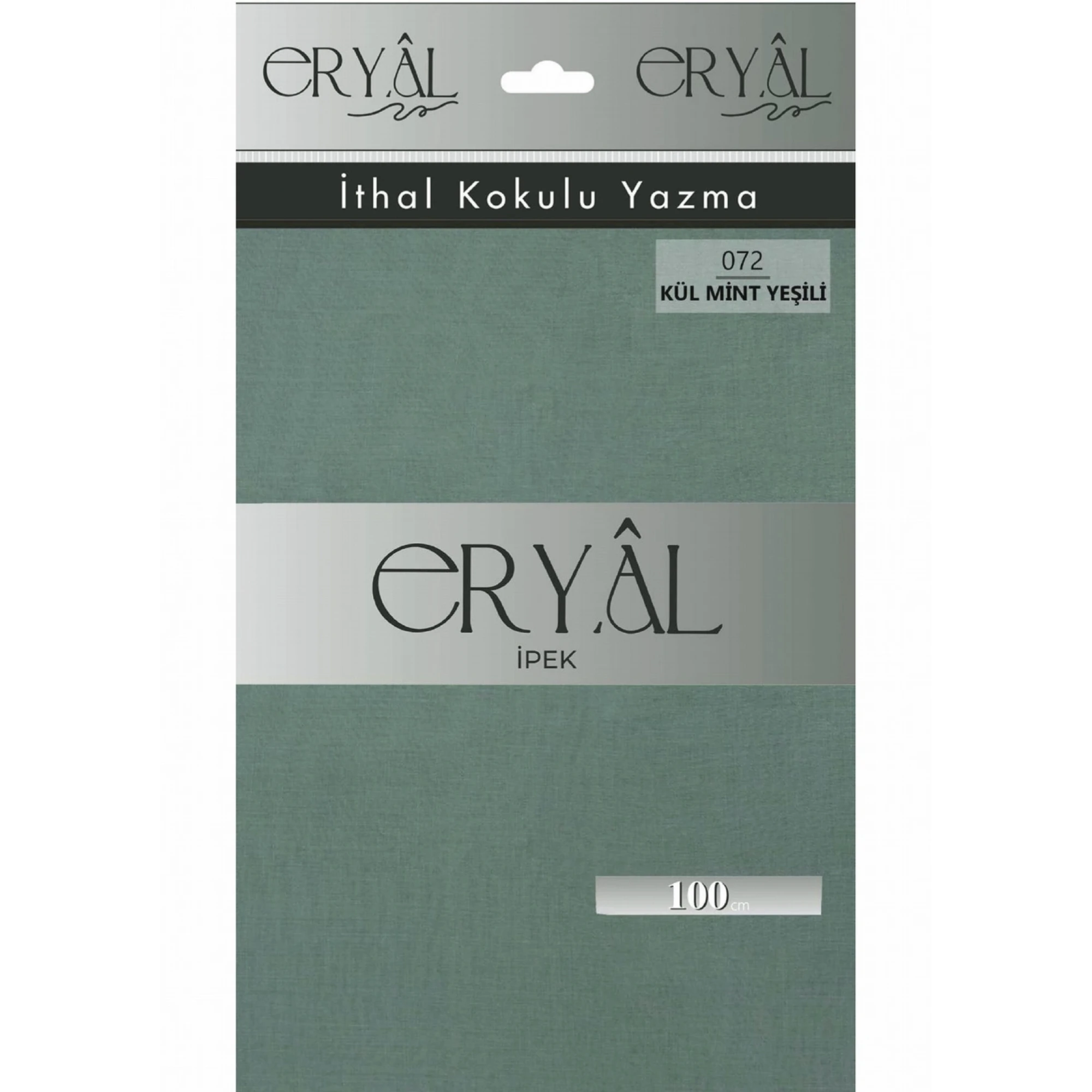 Eryal İpek Düz Renk Poşetli Oyalık Yazma 072 Kül Mint Yeşili