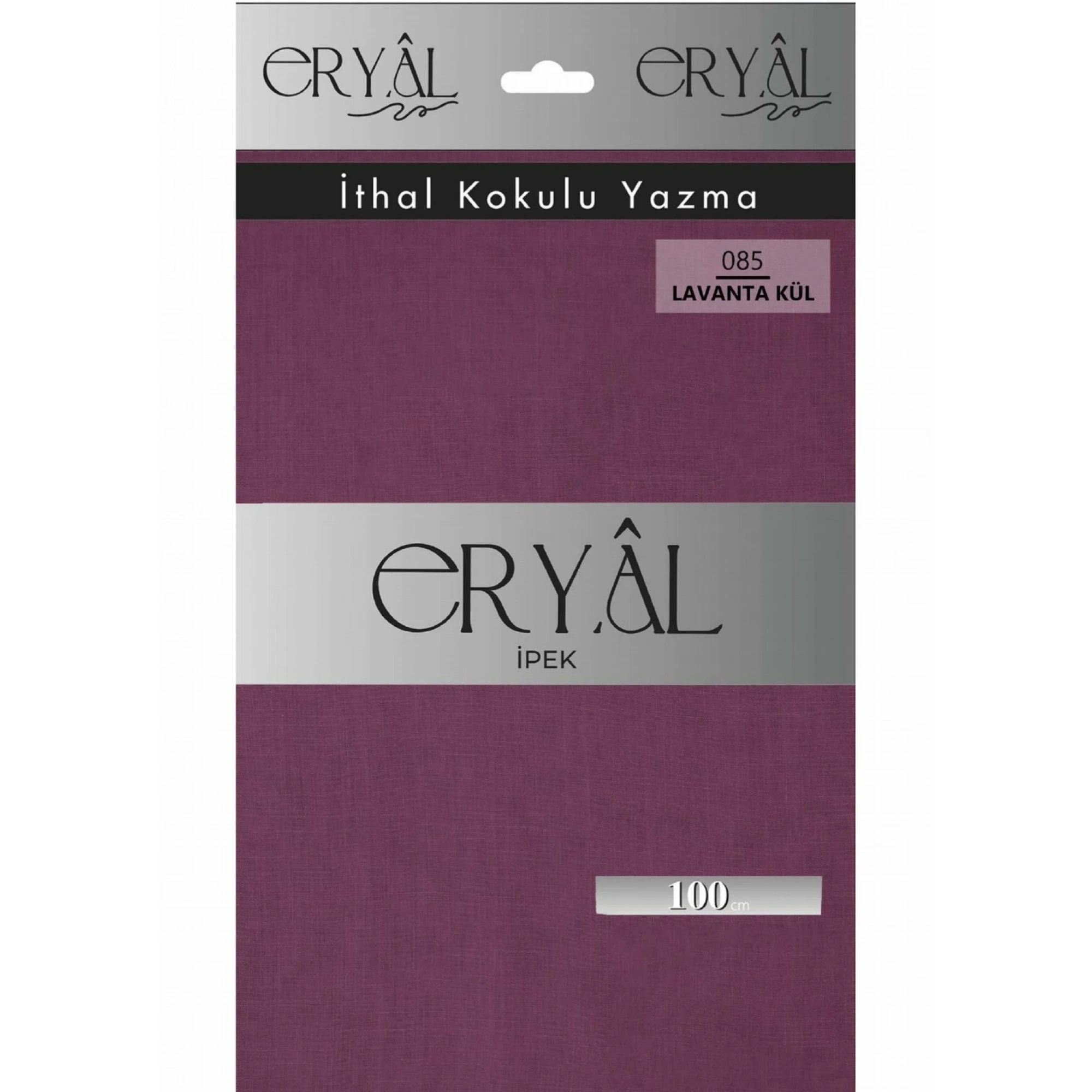 Eryal İpek Düz Renk Poşetli Oyalık Yazma 085 Lavanta Kül