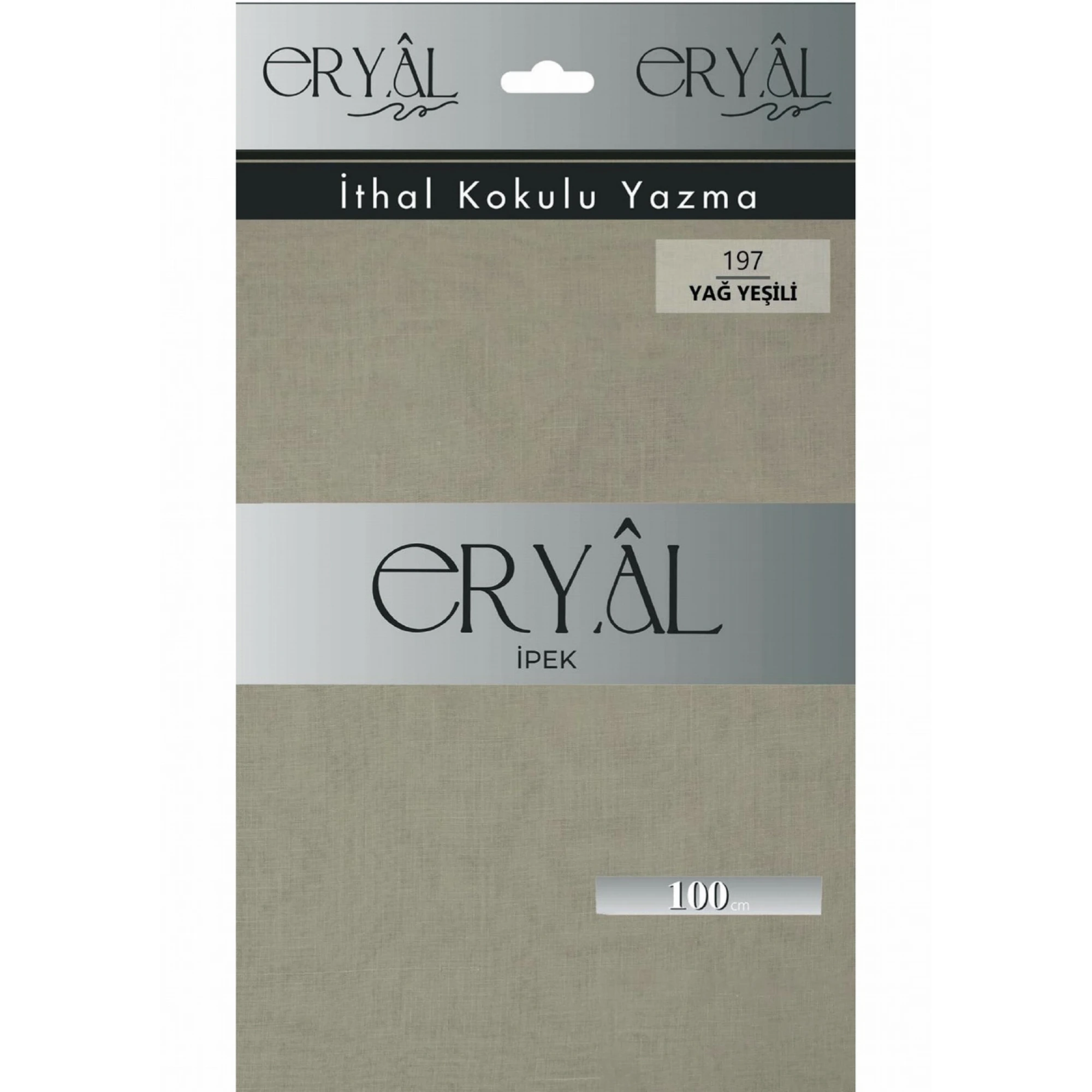 Eryal İpek Düz Renk Poşetli Oyalık Yazma 197 Yağ Yesili