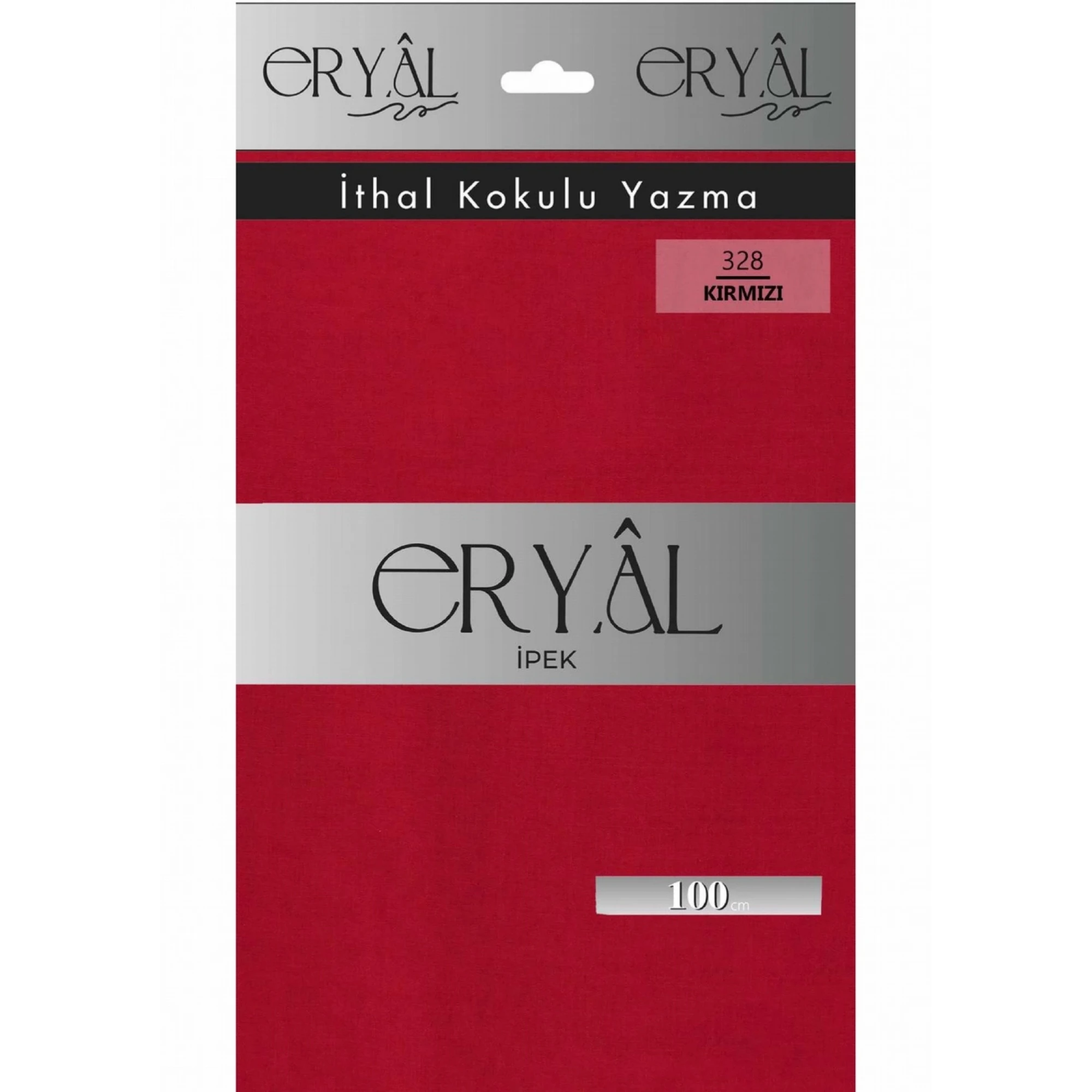 Eryal İpek Düz Renk Poşetli Oyalık Yazma 328 Kırmızı