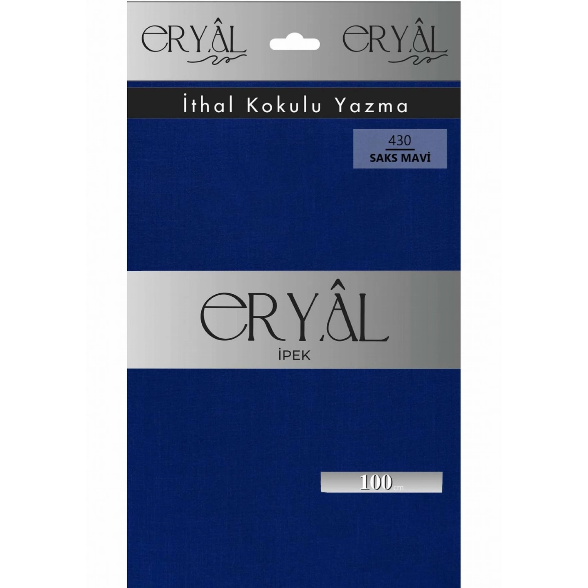 Eryal İpek Düz Renk Poşetli Oyalık Yazma 430 Saks Mavi